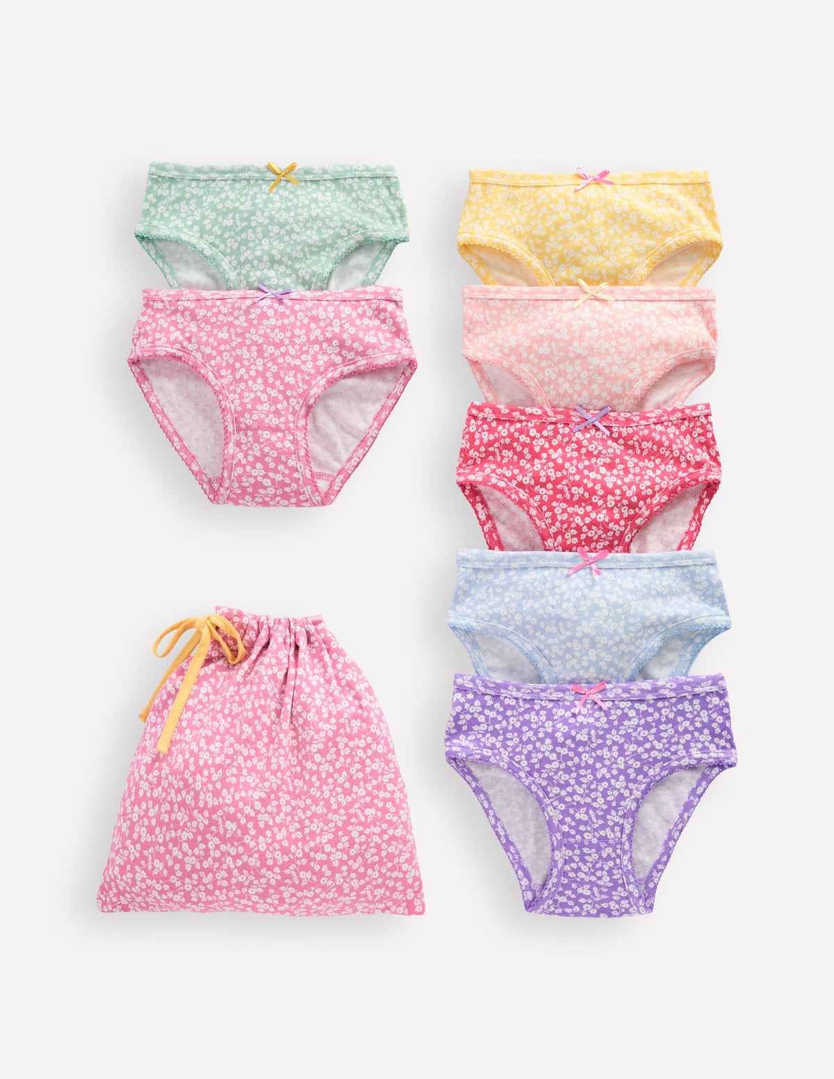 7-pack Pointelle Underwear-Multi Ditsy Vine - Image 1
