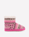 Fair Isle Slipper Boots-Heritage Fair Isle
