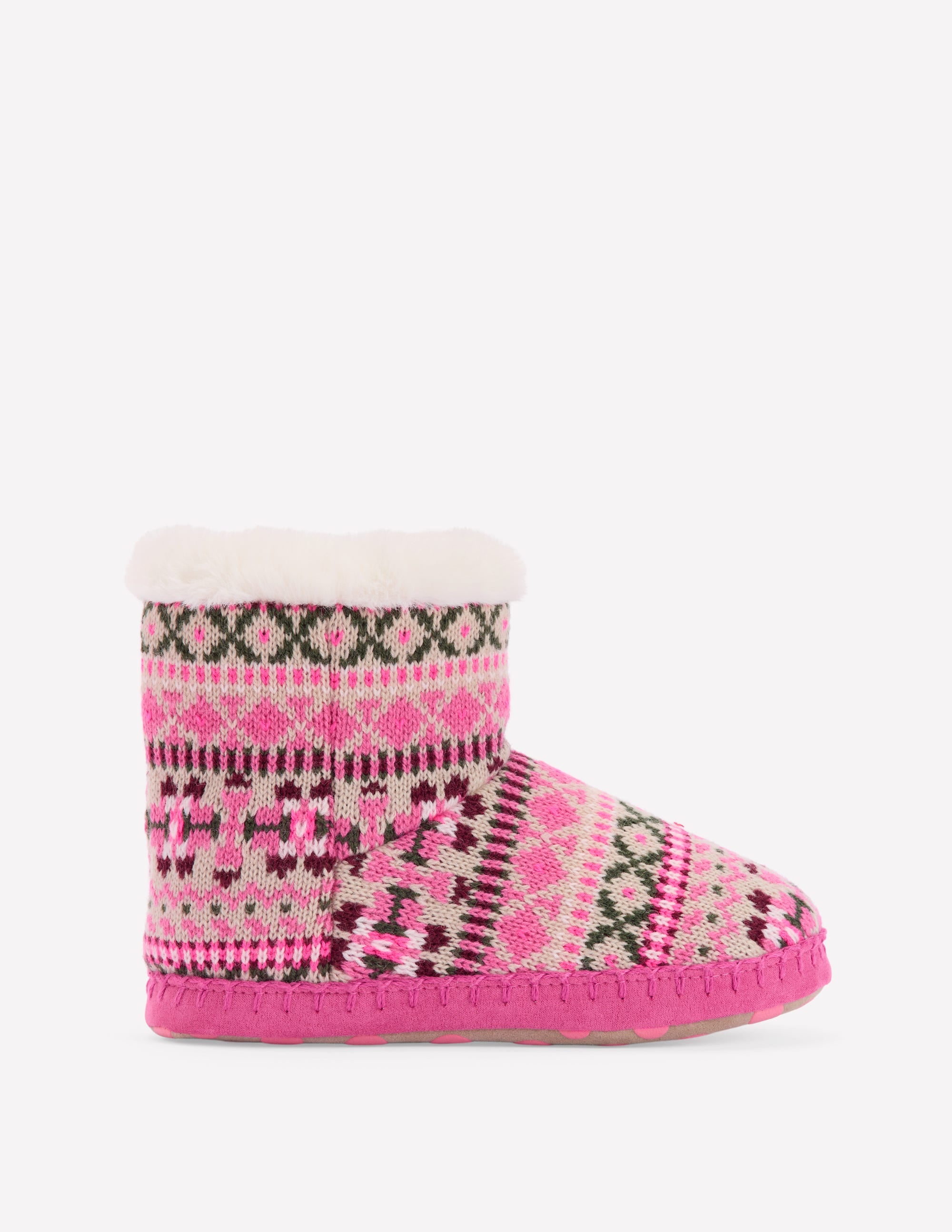 Fair Isle Slipper Boots-Heritage Fair Isle - Image 1