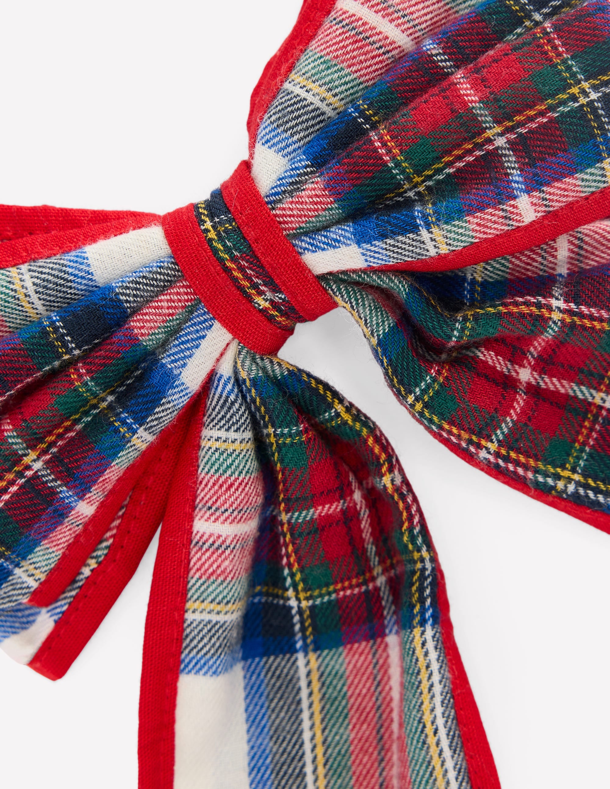Big Bow Clip-Ivory Check - Image 2