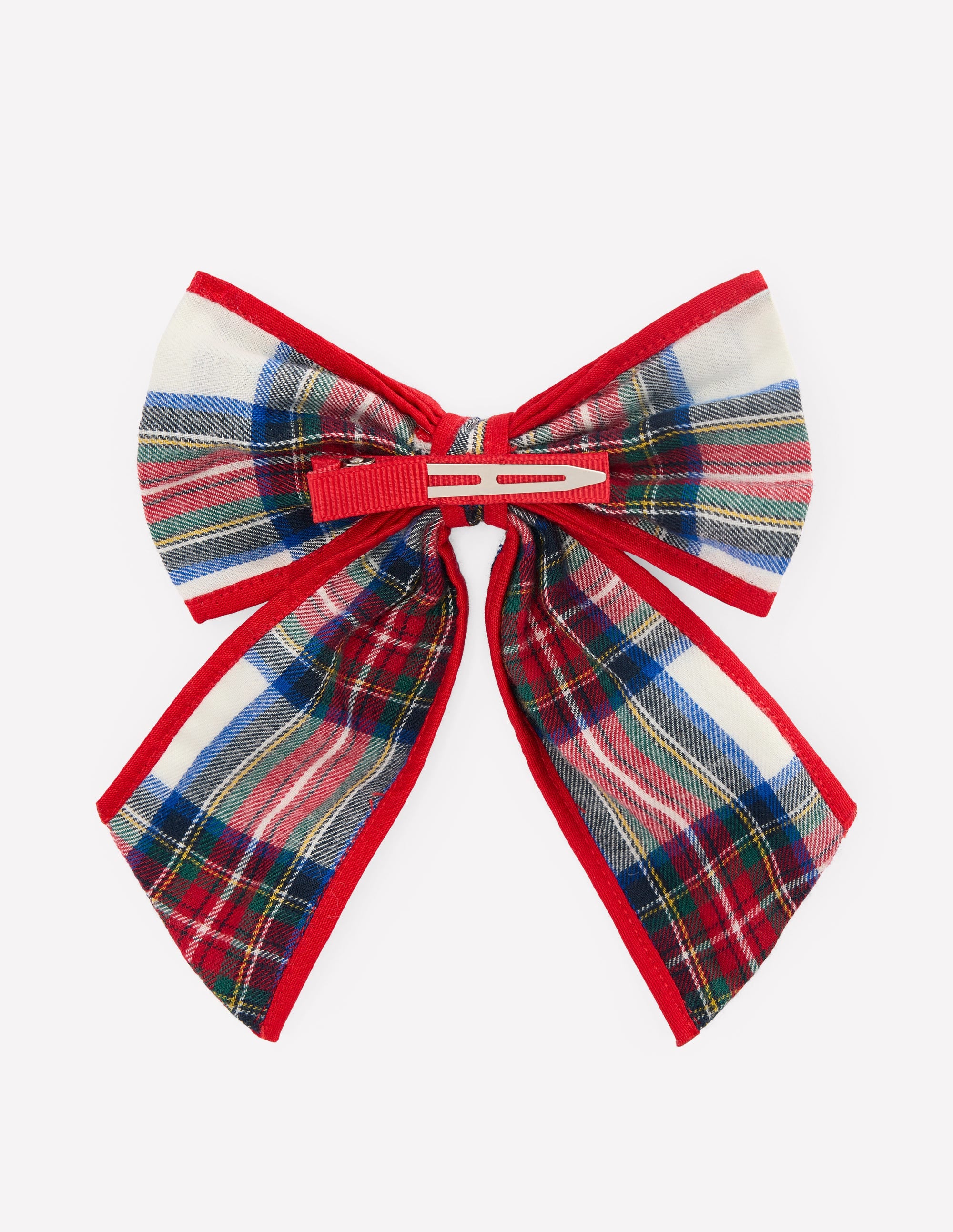 Big Bow Clip-Ivory Check - Image 3