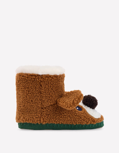 Novelty Slipper Boots-Dog-1