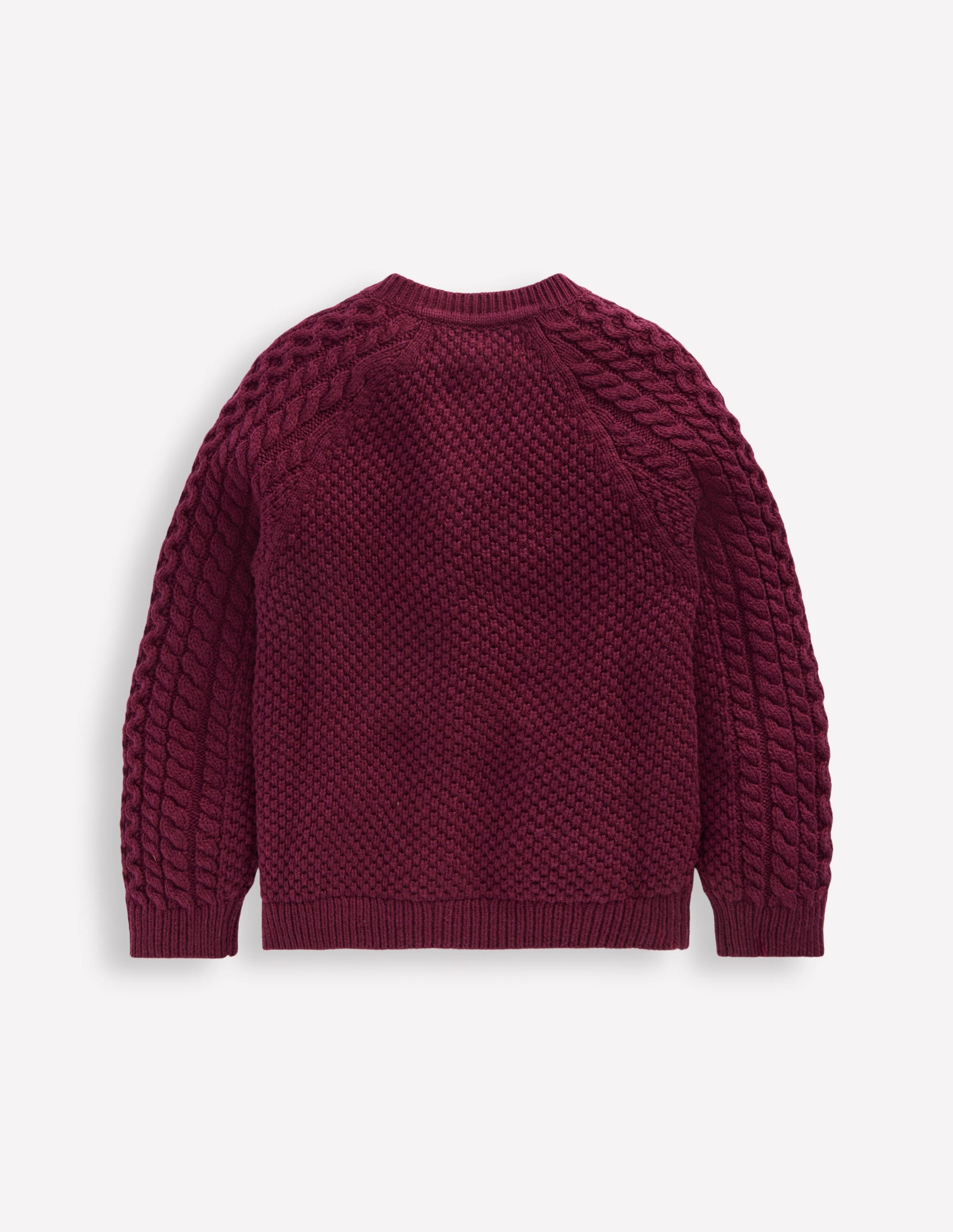 Heritage Cable Cardigan-Plum-2