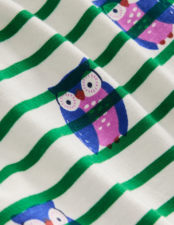 Ella Breton-Ivory/Rich Emerald Owls