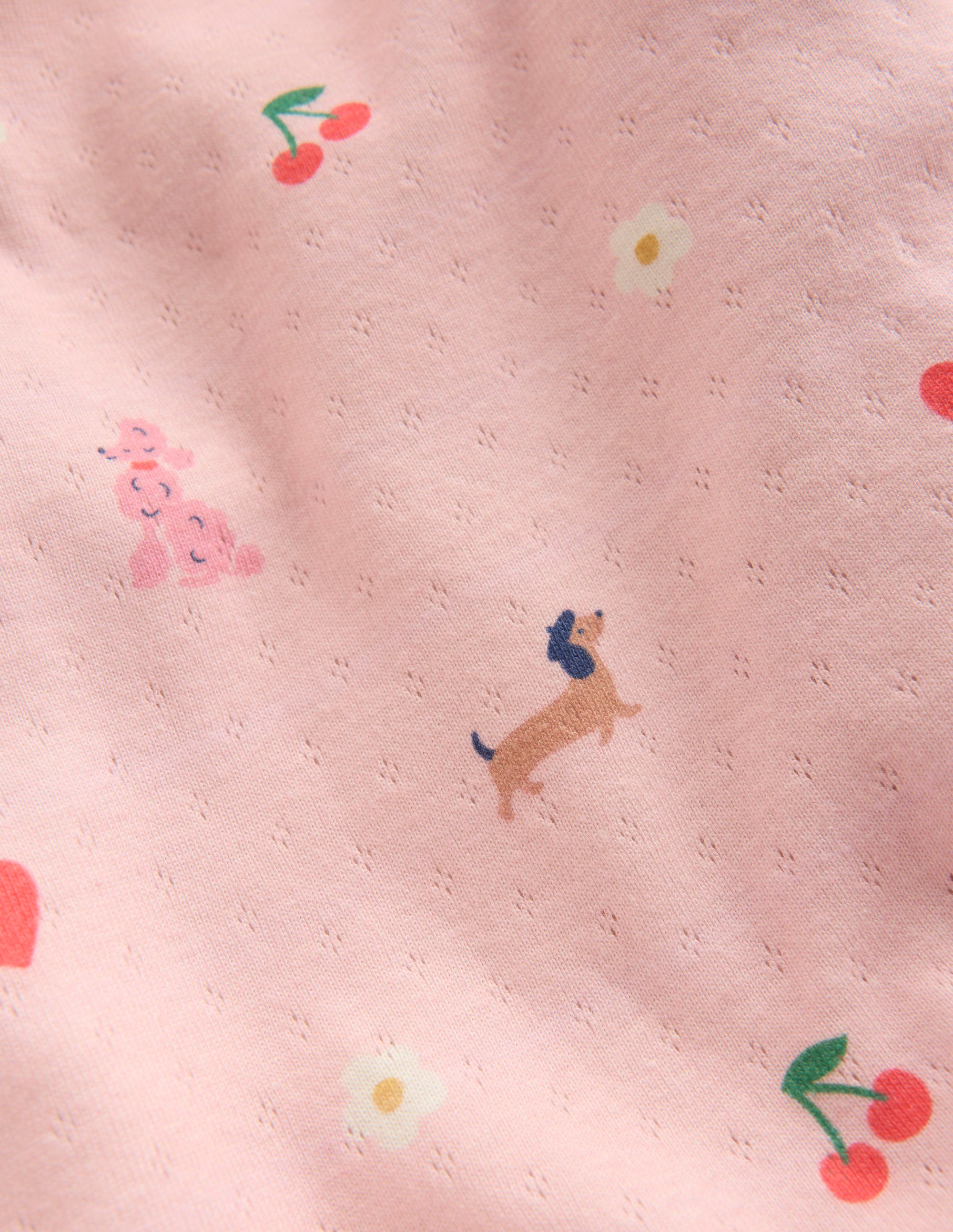 Long Sleeve Pointelle Top-Chalk Pink Parisien - Image 3