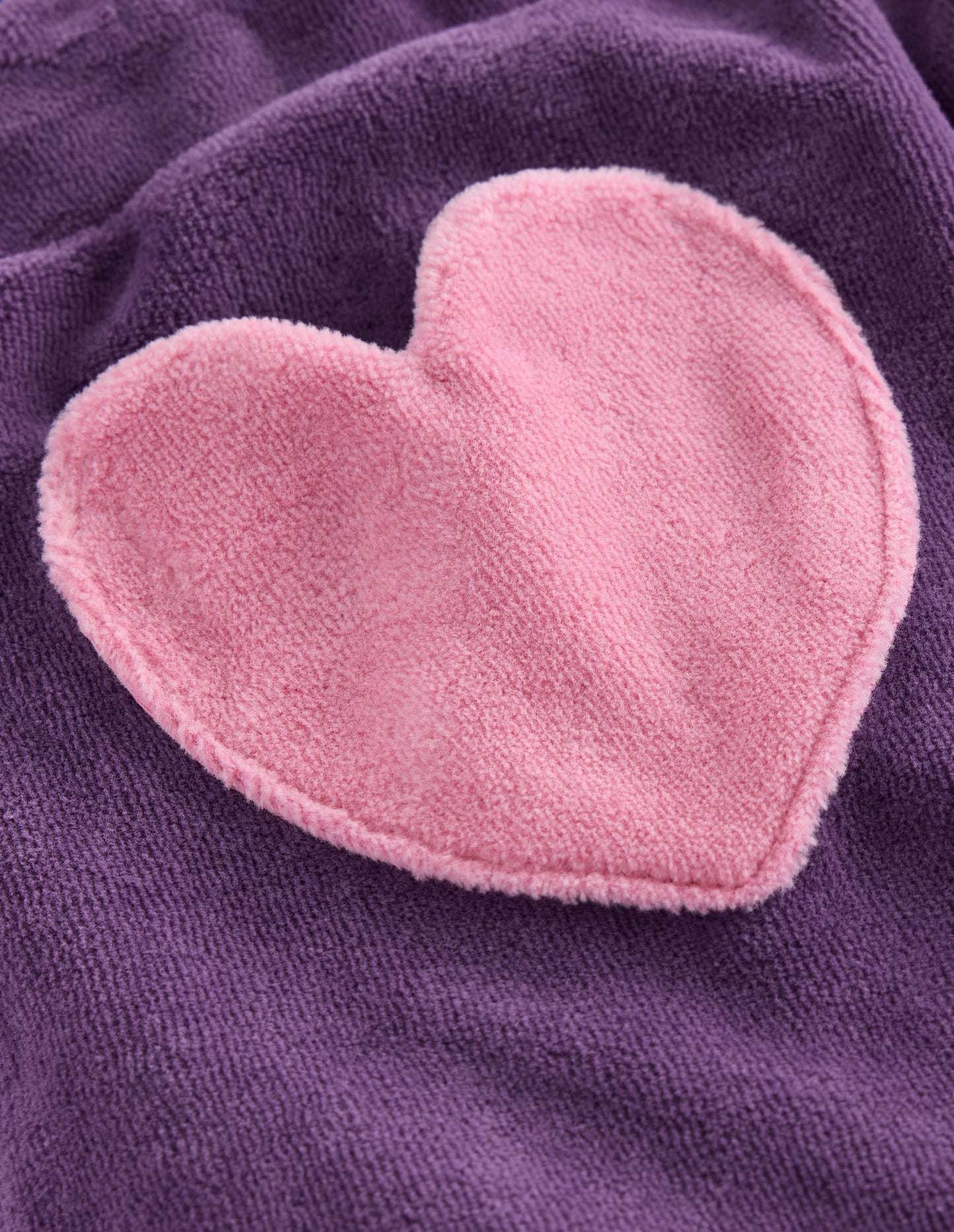 Heart Pocket Velour Sweatpants-Mystical Purple