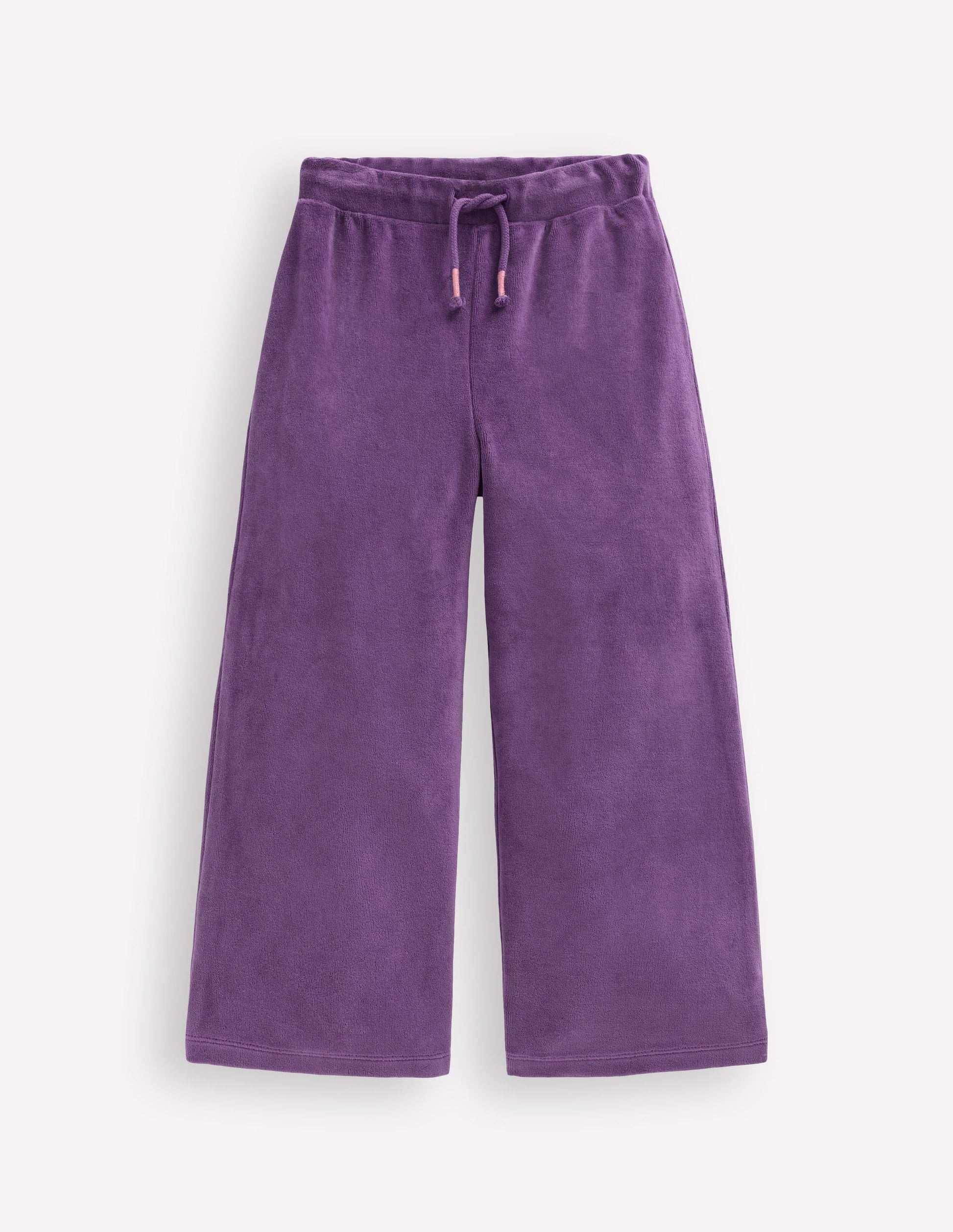 Heart Pocket Velour Sweatpants-Mystical Purple-1