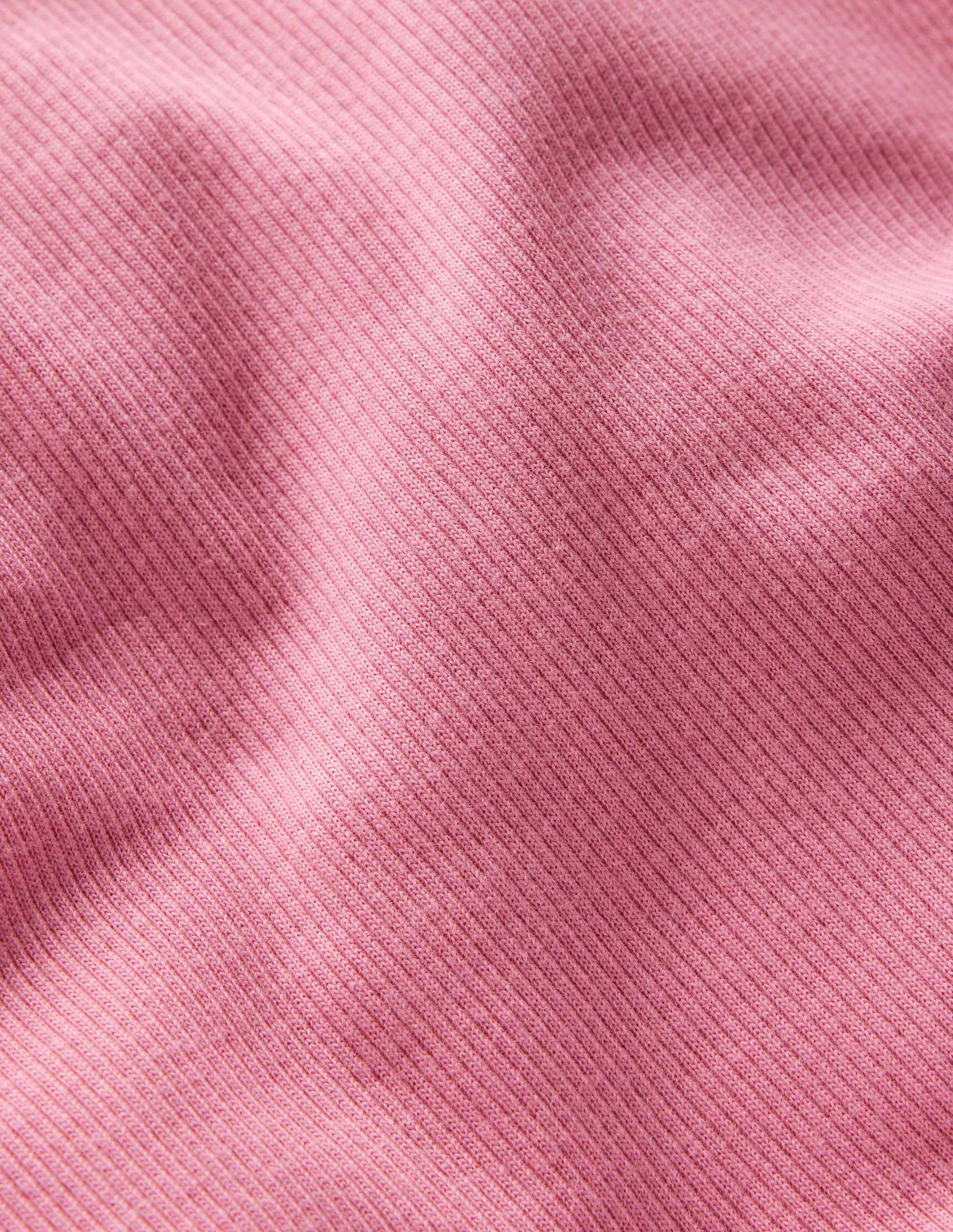 Ribbed Roll Neck Top-Pink Haze-5