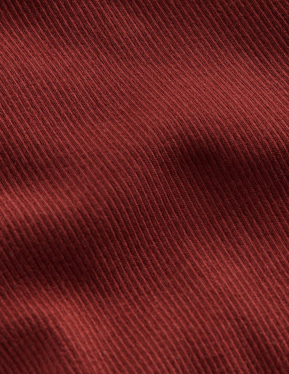 Ribbed Leggings-Chesnut-3