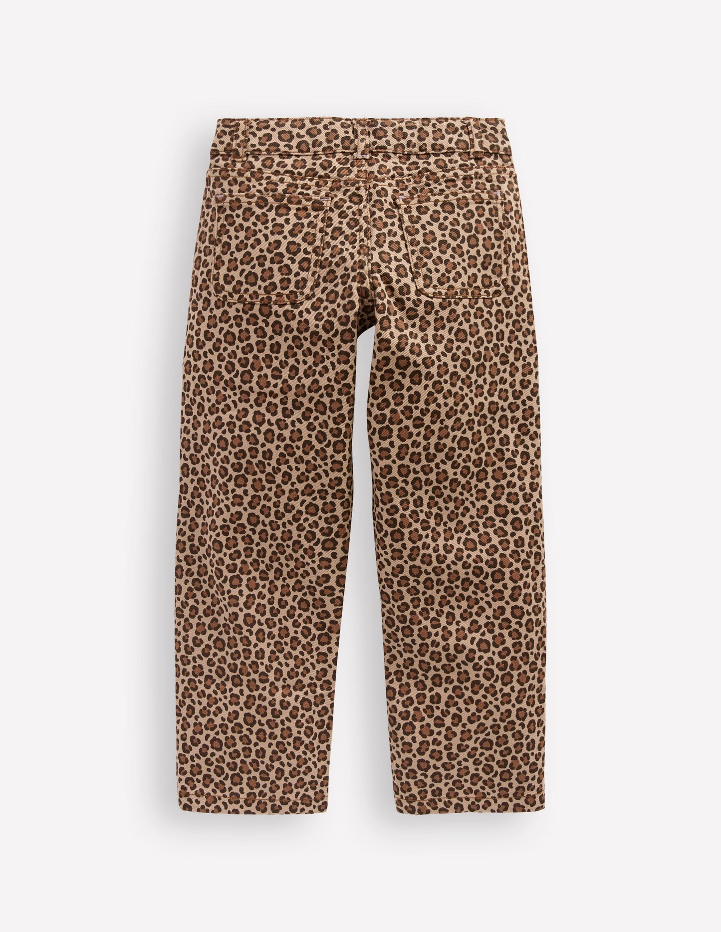 Patch Pocket Pants-Leopard Print