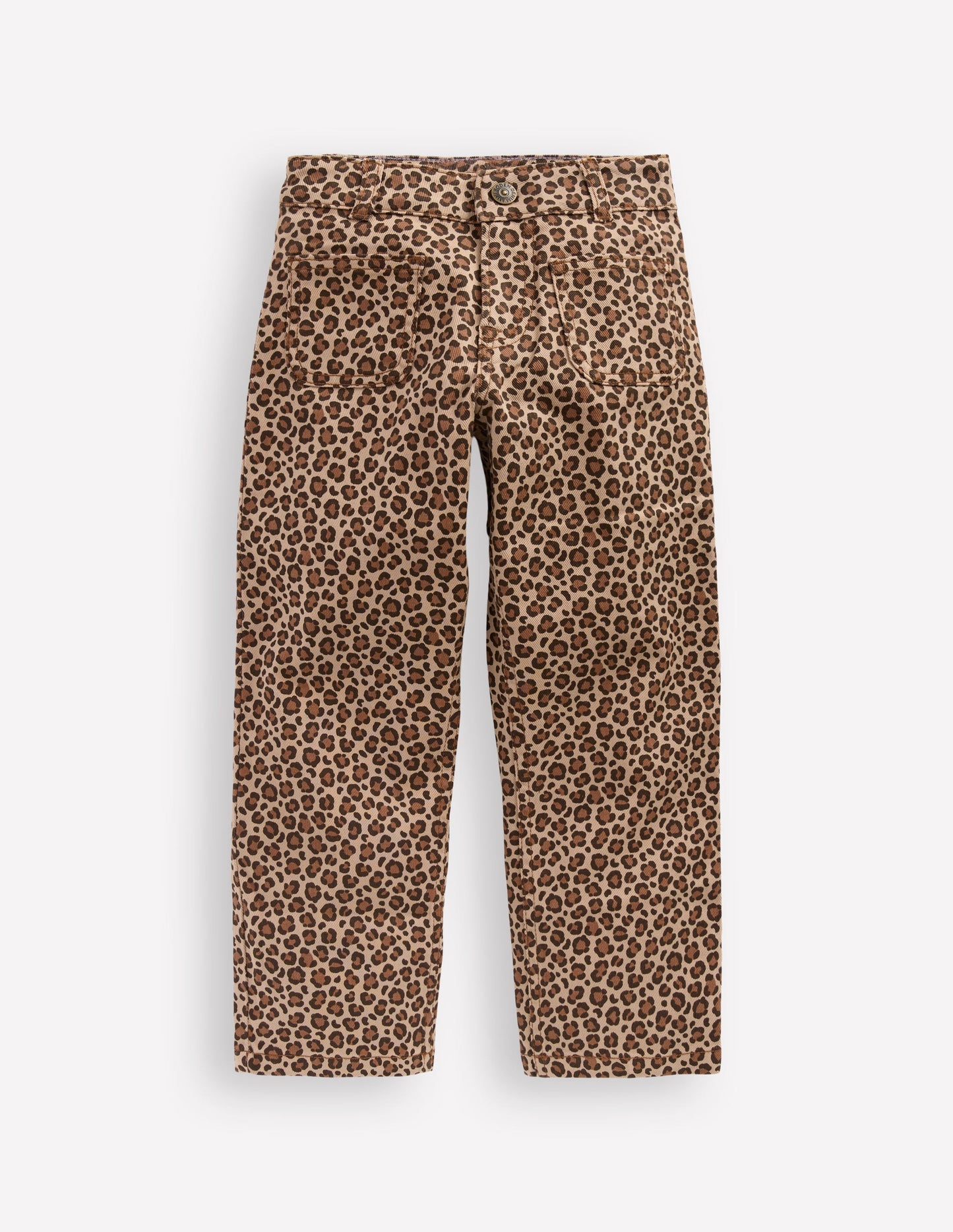 Patch Pocket Pants-Leopard Print Boden USA - Main Image