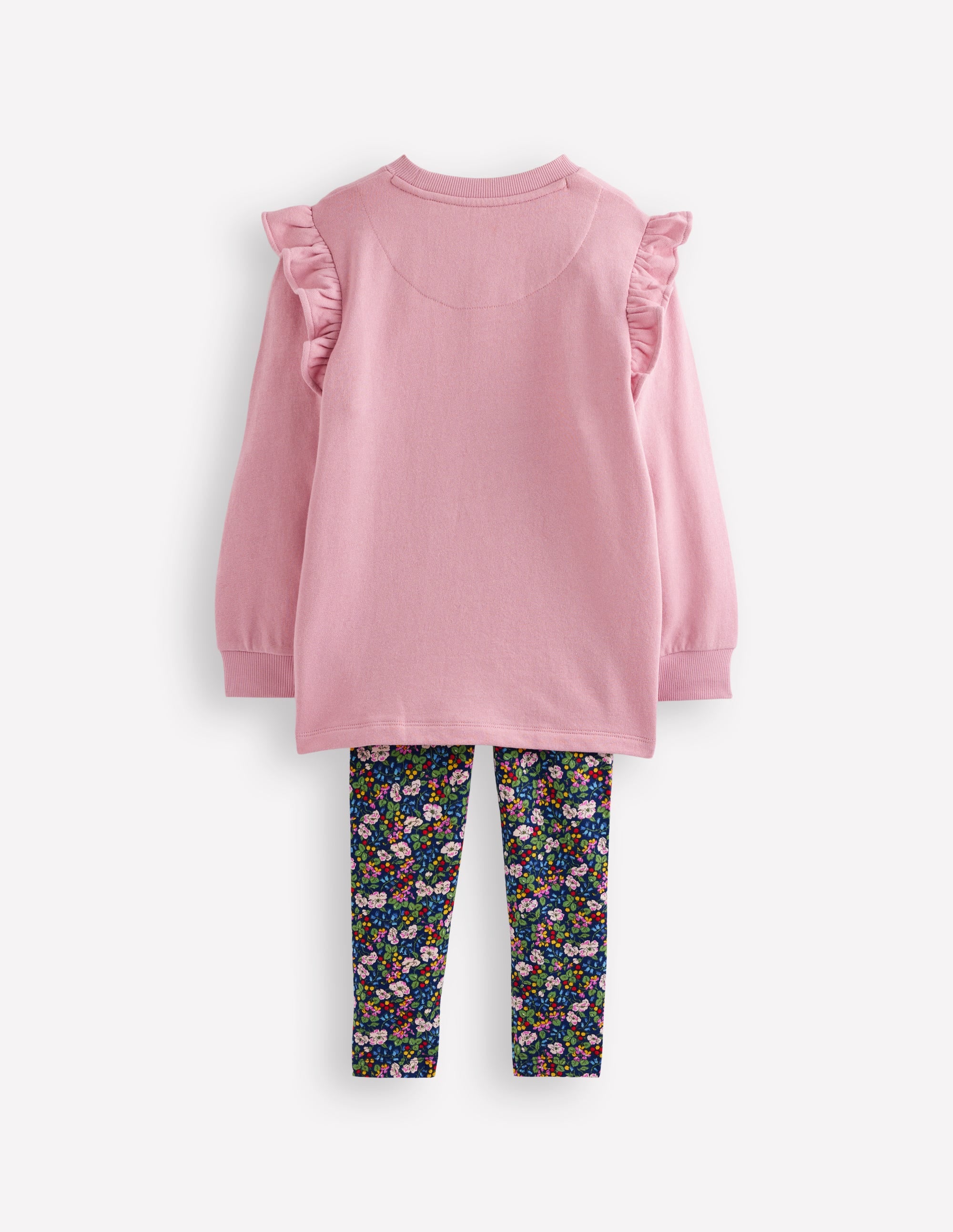 Heart Pocket Tunic Set-Berry Floral - Image 2