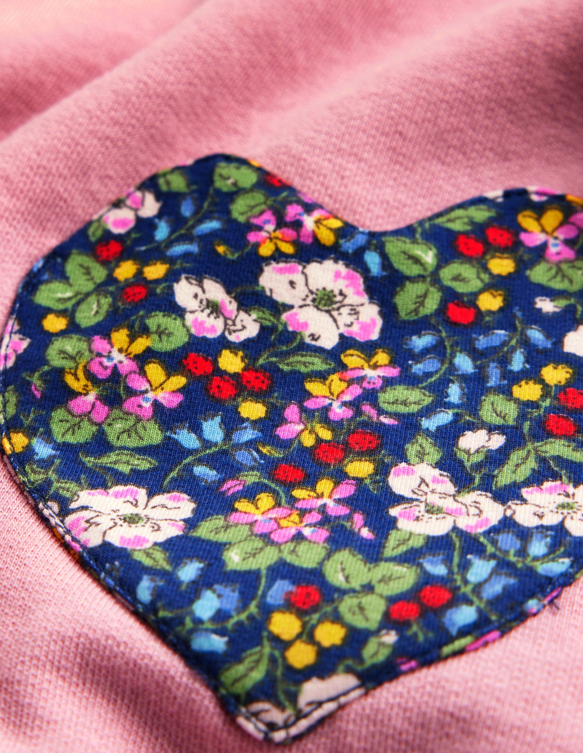 Heart Pocket Tunic Set-Berry Floral-3