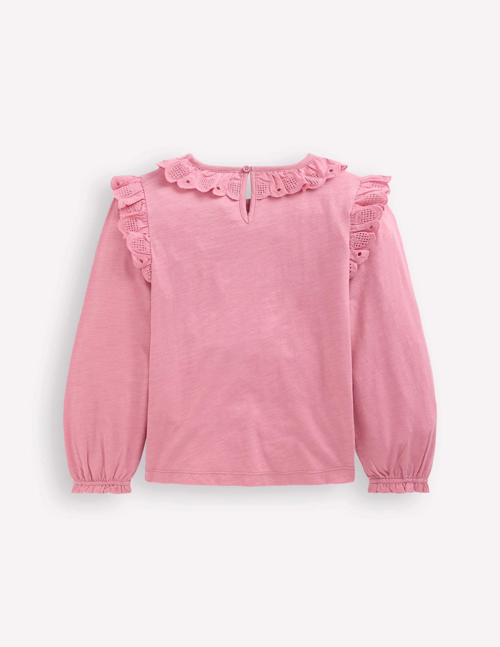 Broderie Heart Trim Top-Pink Haze-2