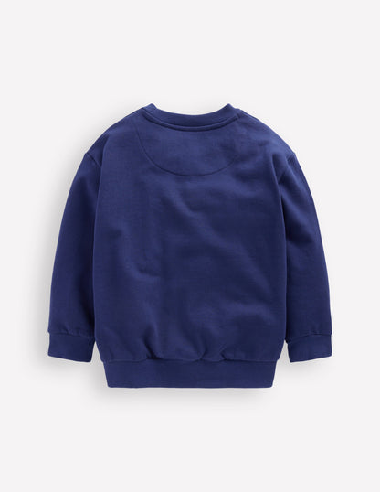 Bobbie Appliqué Sweatshirt-College Navy Tigers-4