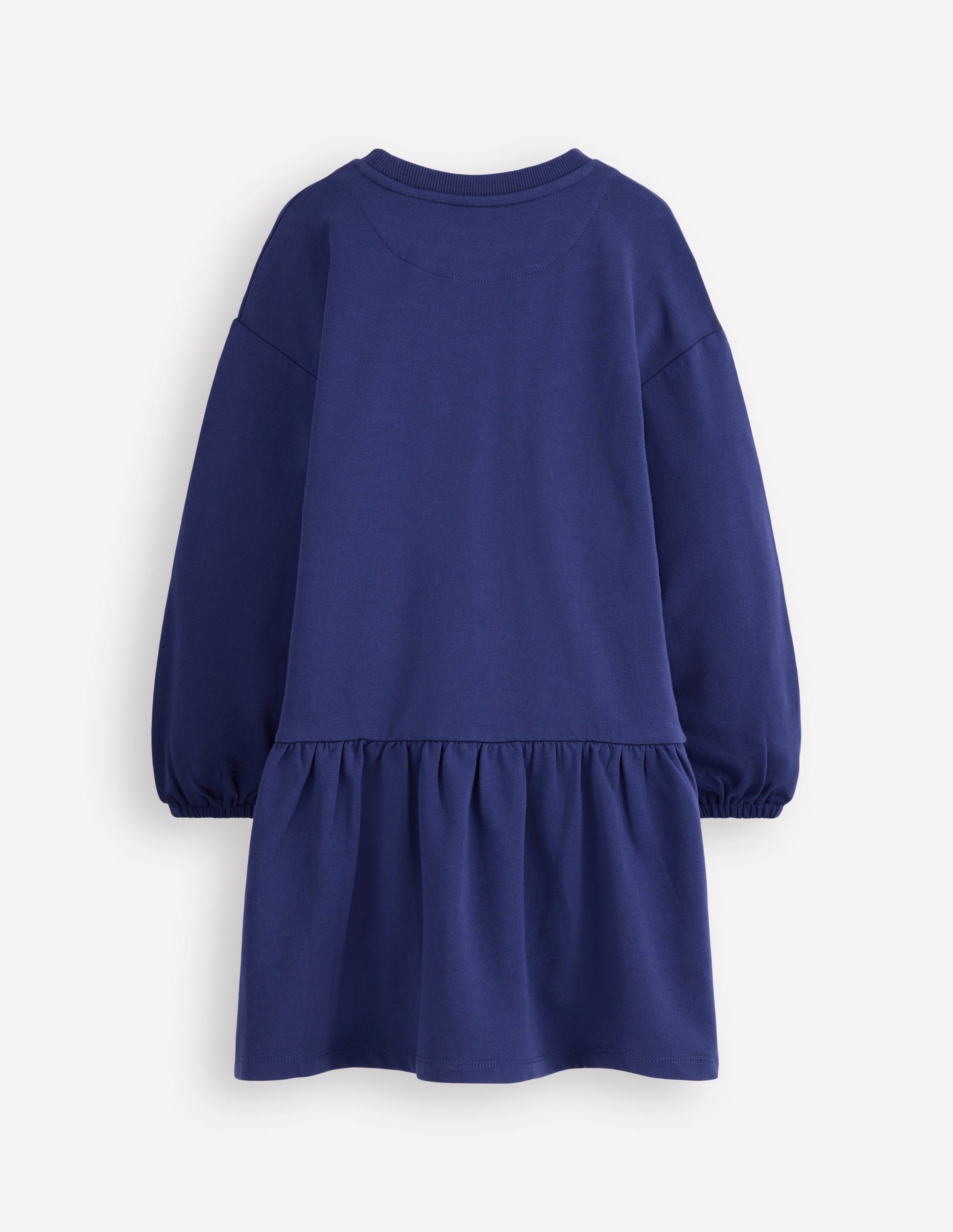 Logo Sweatshirt Dress-Starboard Blue Cherry | Boden USA Logo Sweatshirt Dress-Starboard Blue Cherry | Boden USA