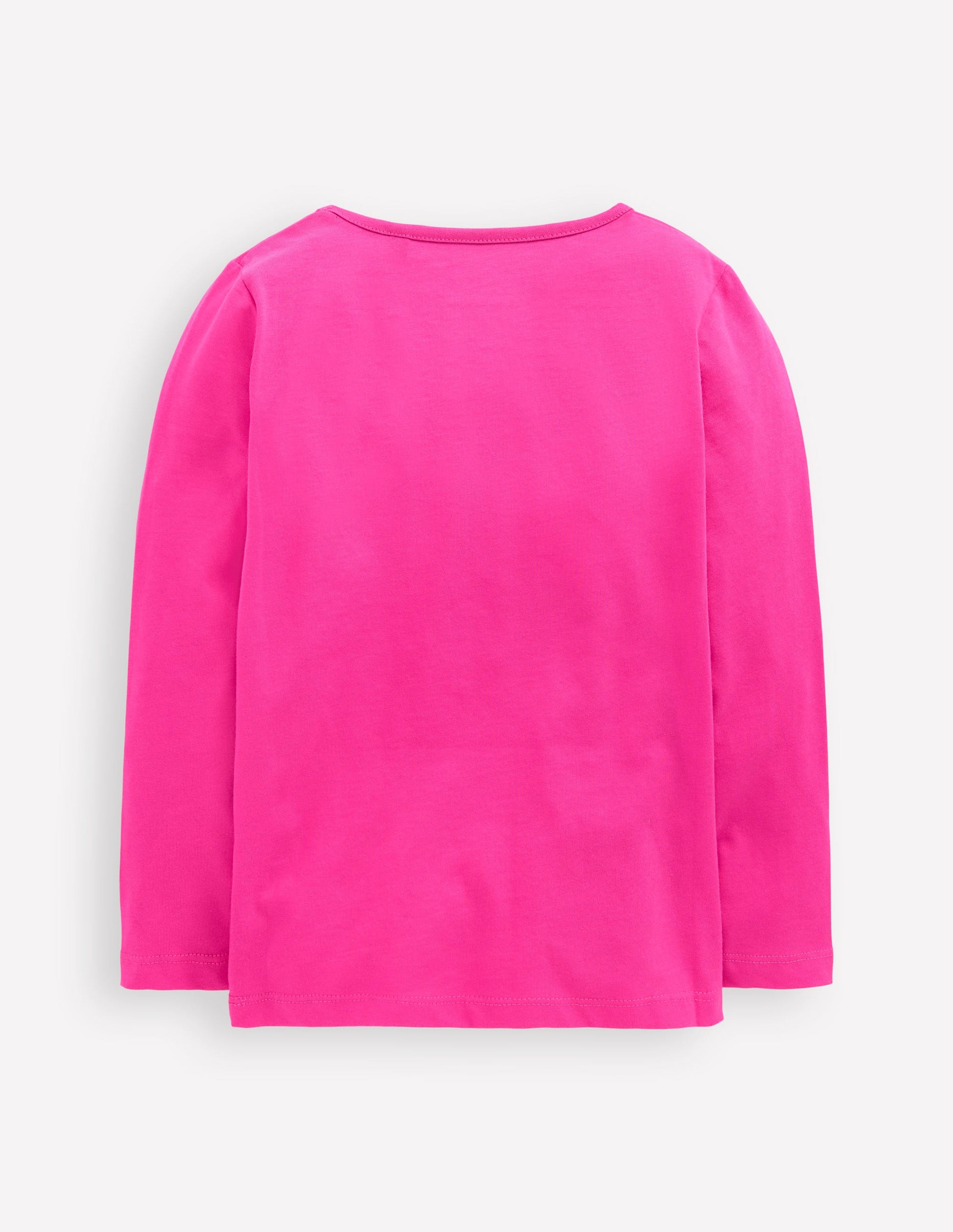 Long Sleeve Riso T-Shirt-Raspberry Pink Unicorns-2