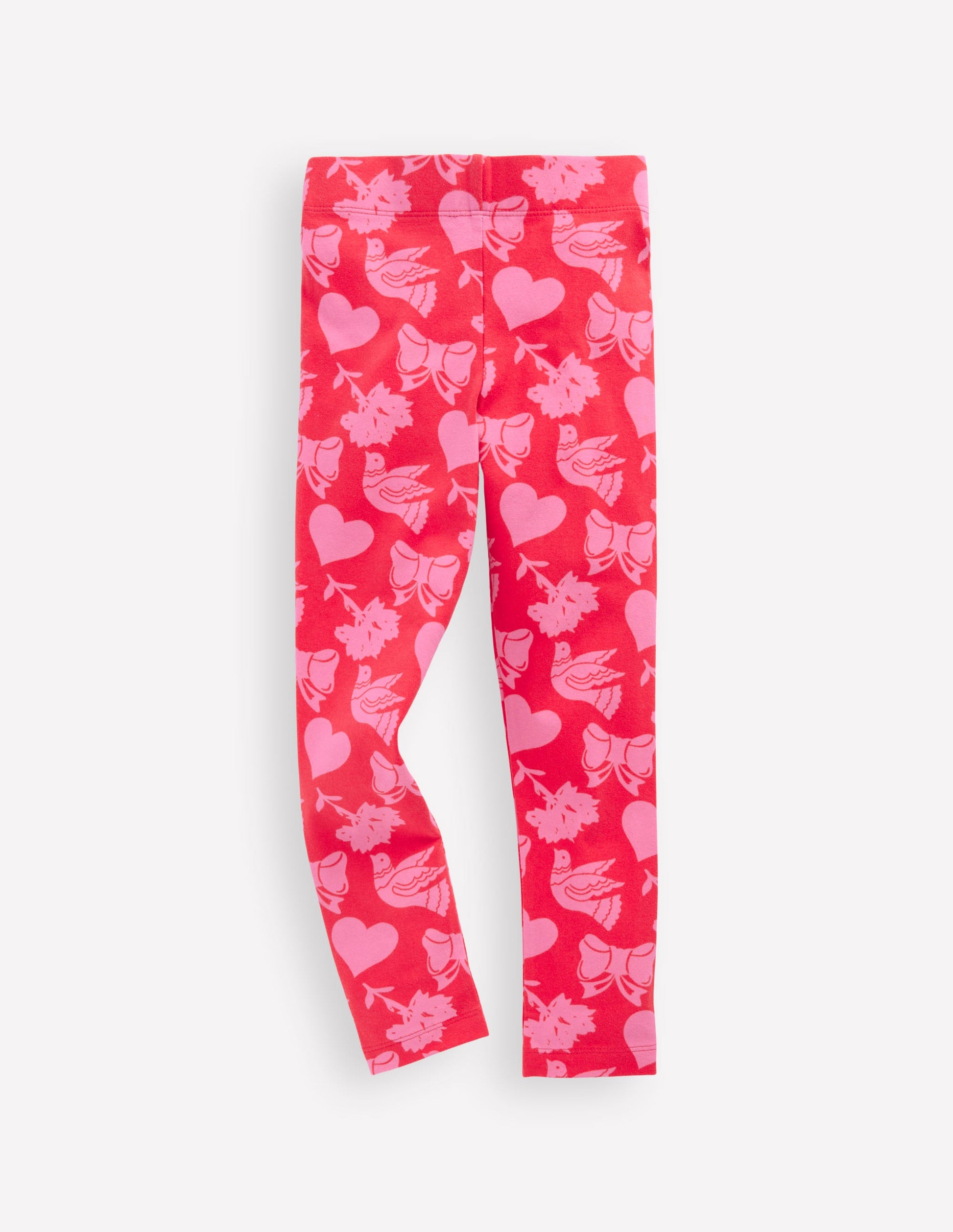 Fun Leggings-Rockabilly Red-1