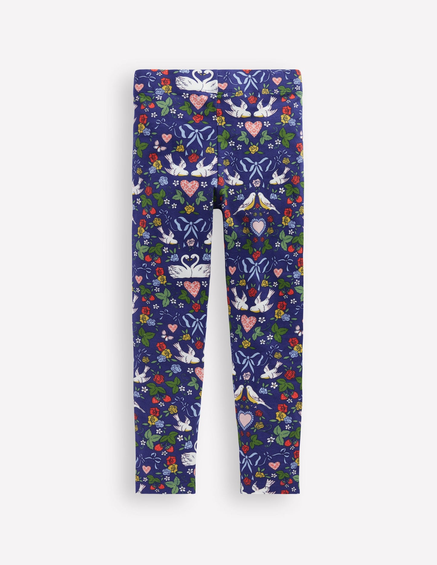 Fun Leggings-Starboard Blue Lovebirds