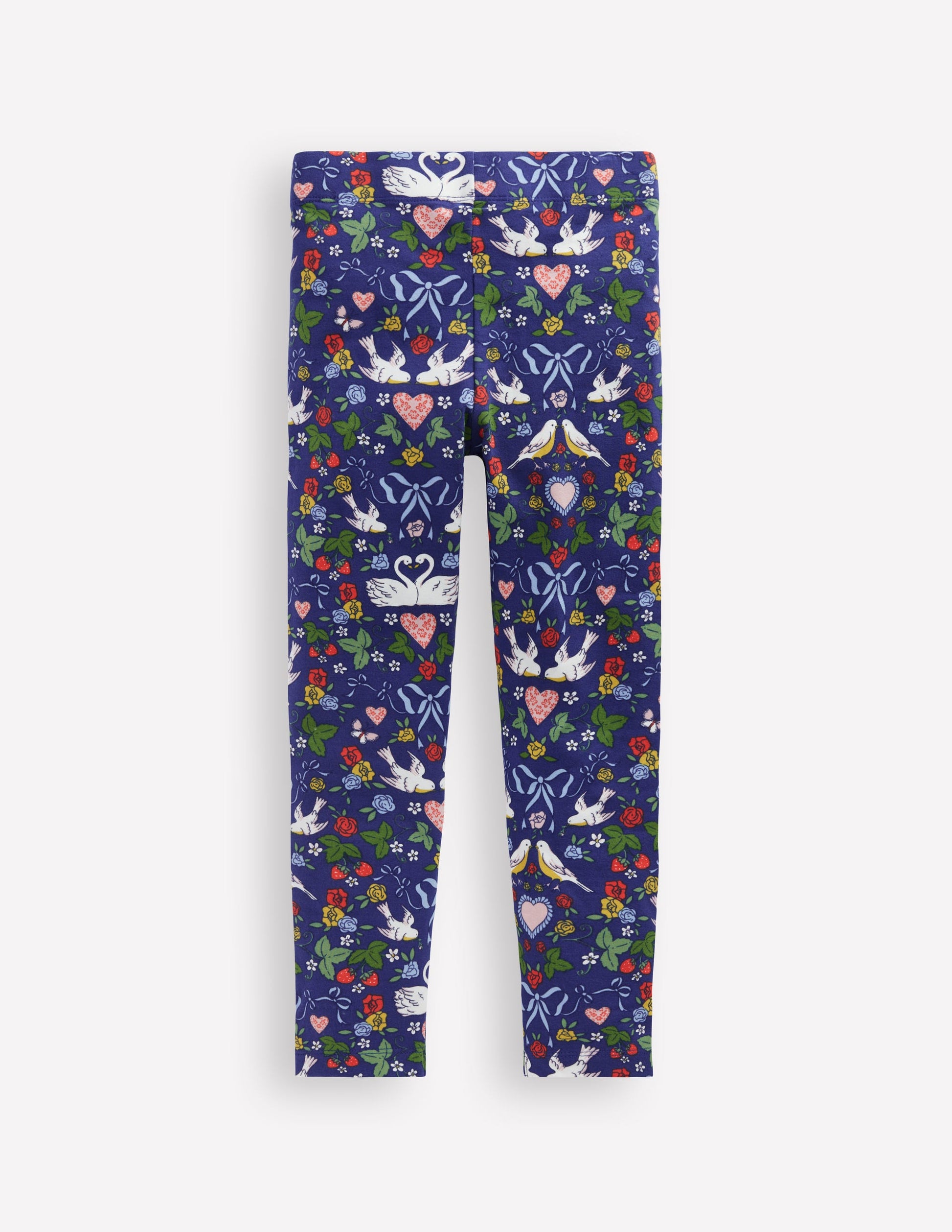 Fun Leggings-Starboard Blue Lovebirds-2