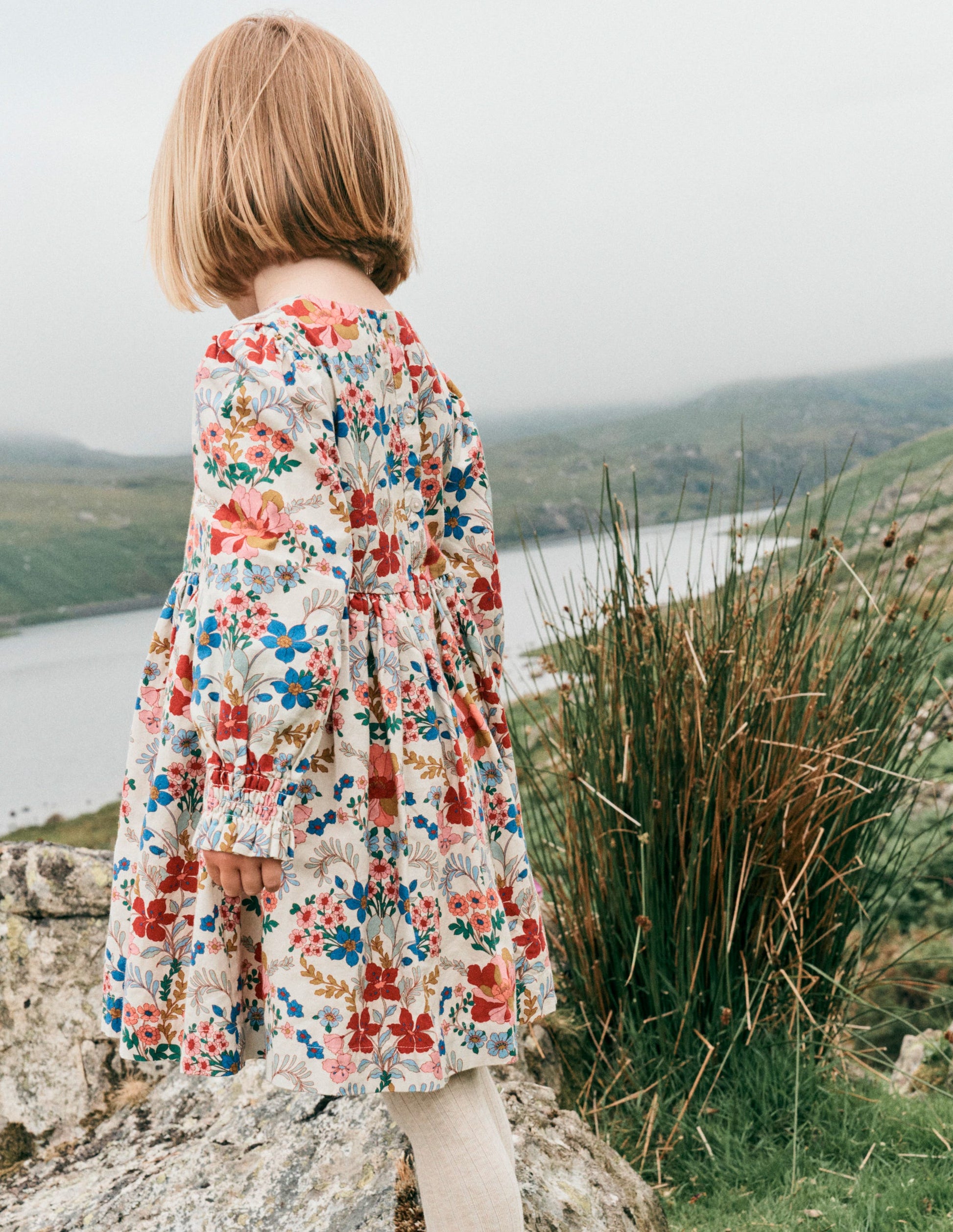 Madeline Long Sleeve Dress-Ecru Small Tapestry Floral | Boden USA Madeline Long Sleeve Dress-Ecru Small Tapestry Floral | Boden USA
