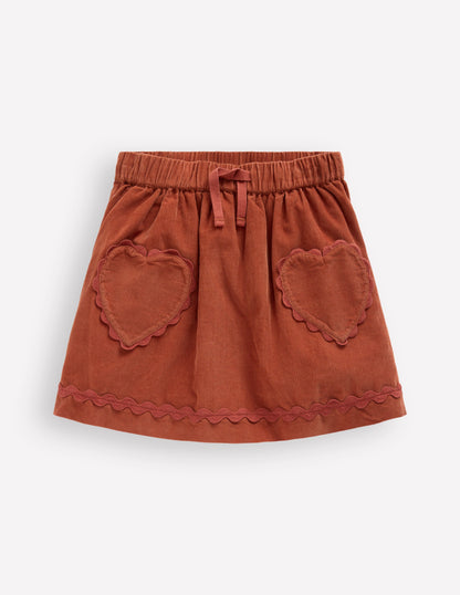 Ric Rac Skirt-Barn Red-1