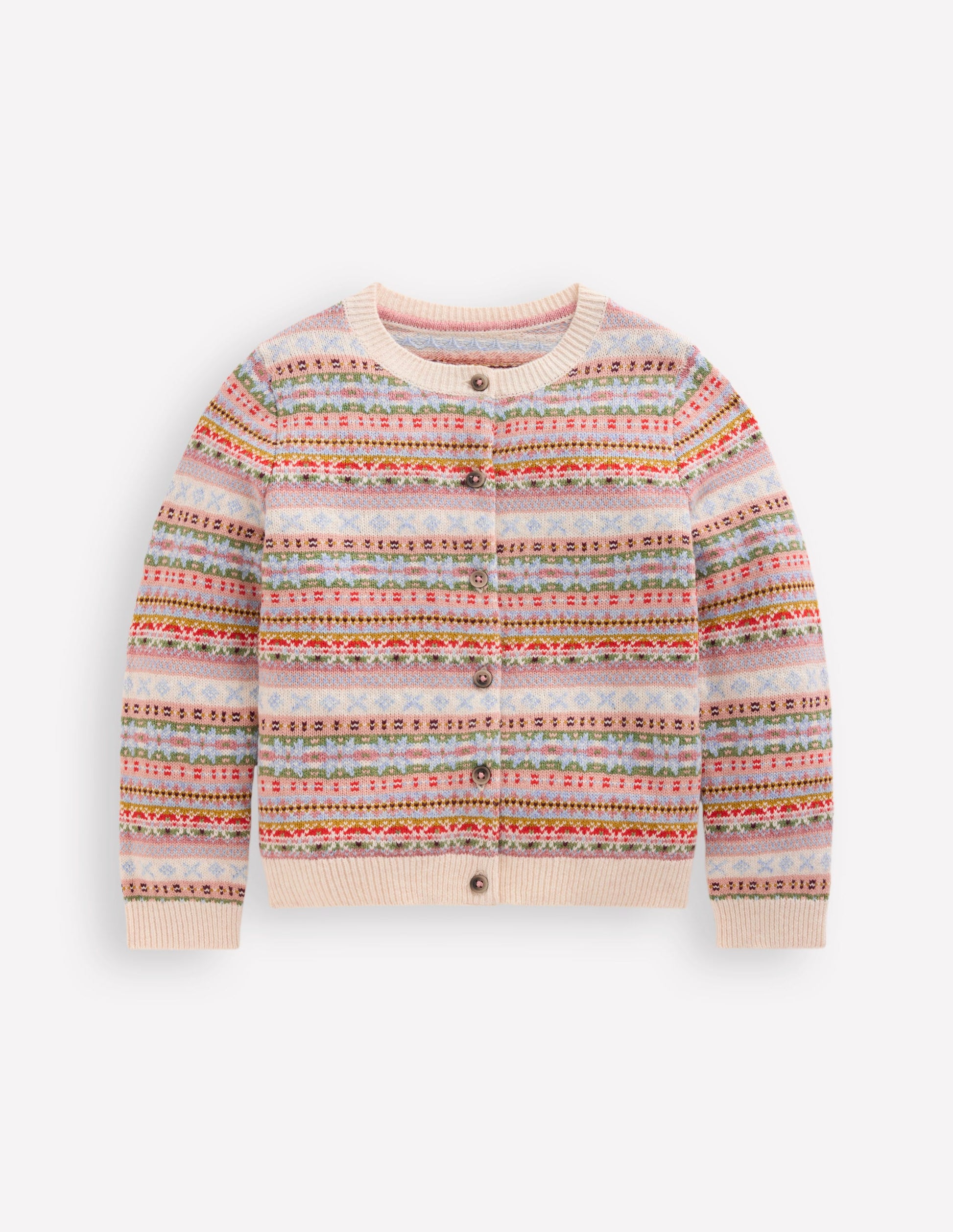 Edie Fair Isle Cardigan-Soft Multi-1