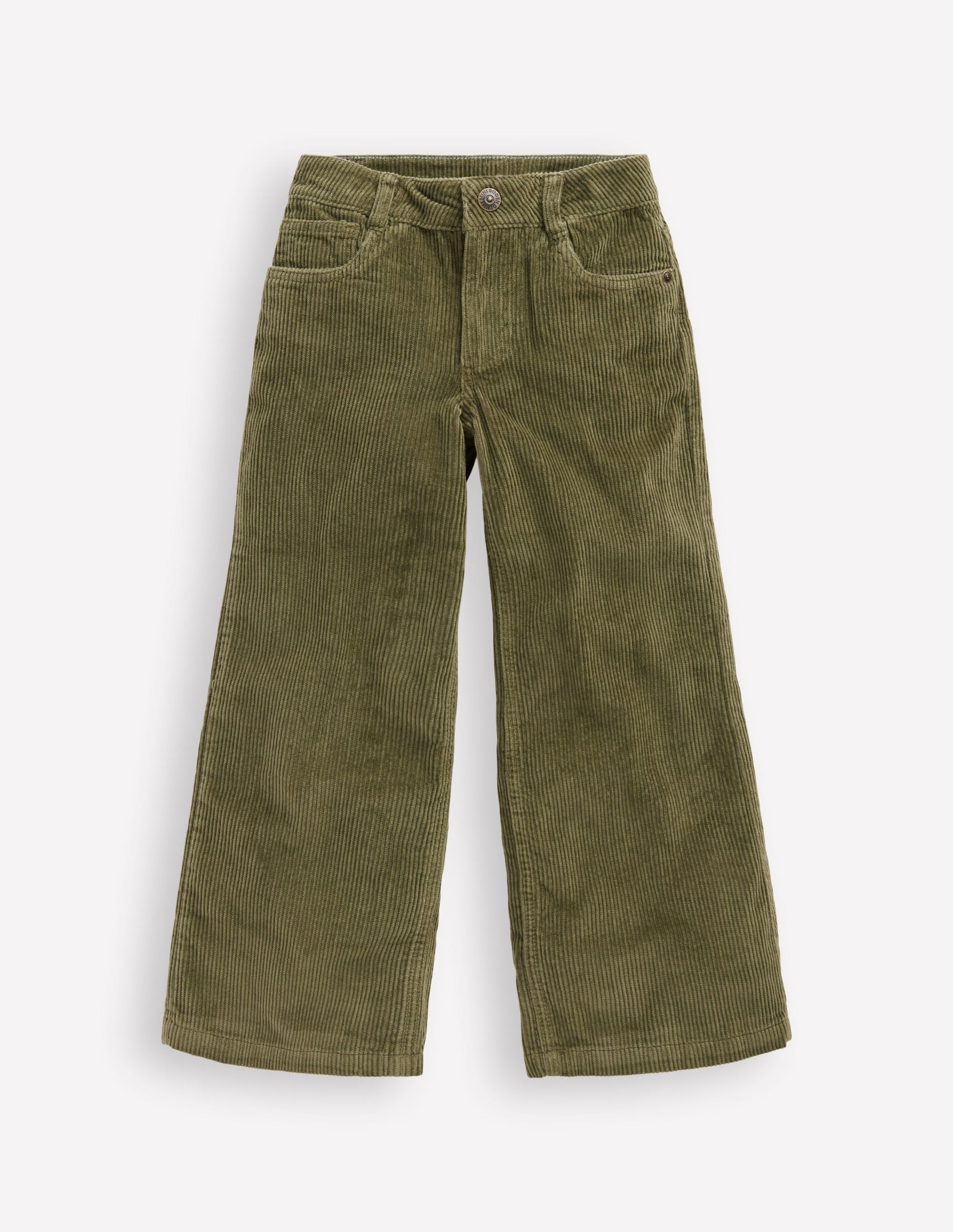 Wide Leg Pants-Woodland Green-1