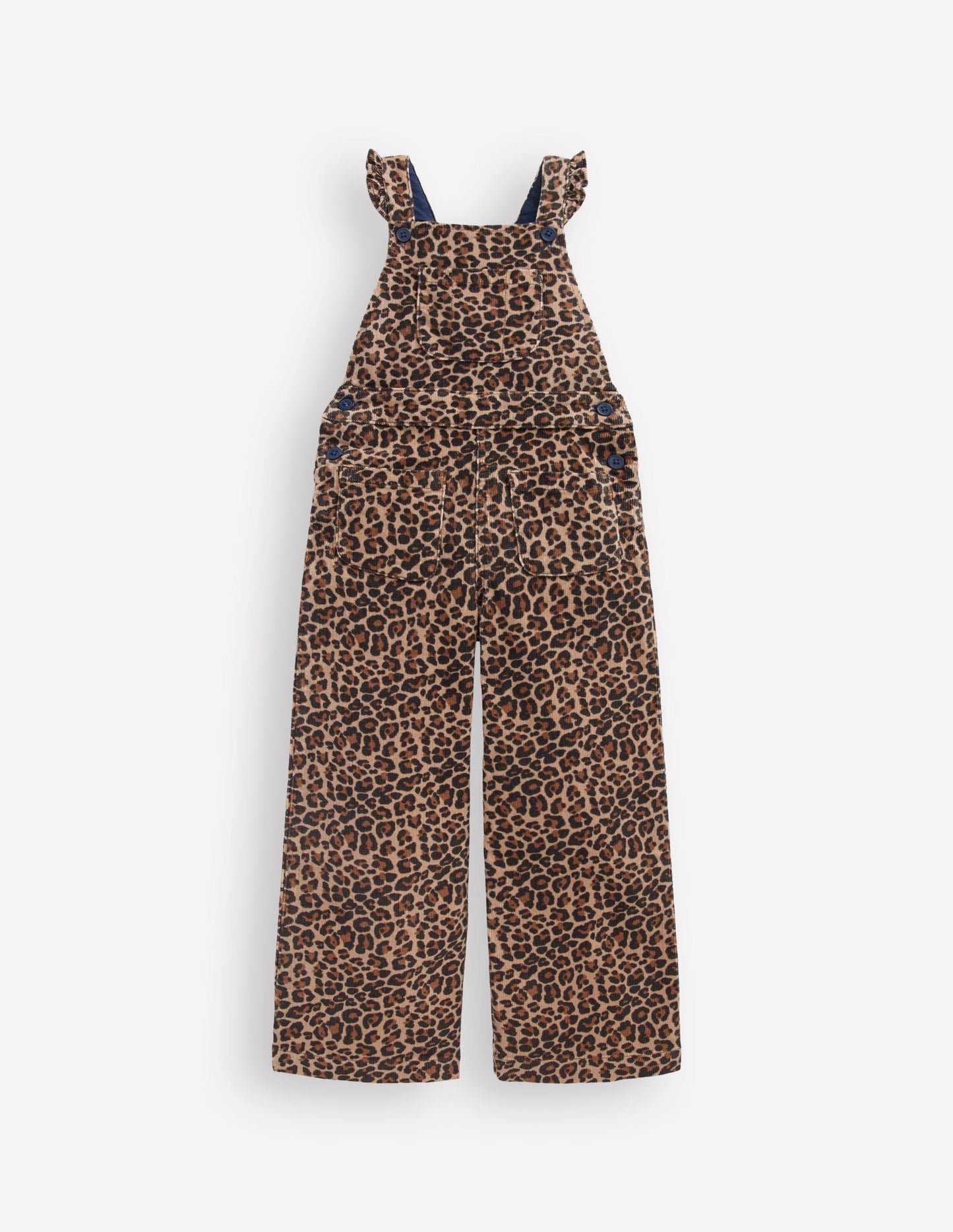 Frill Overalls-Leopard