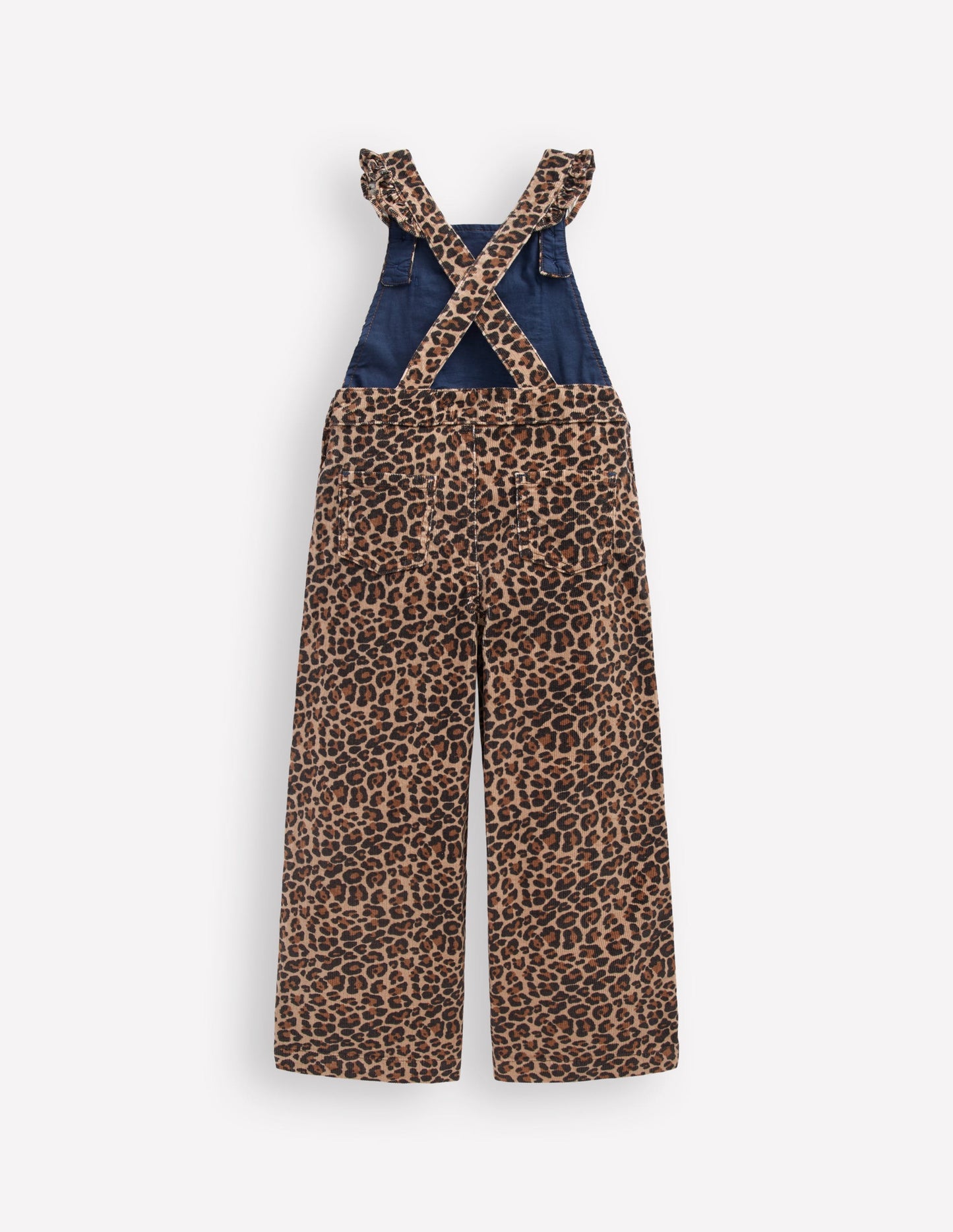 Frill Overalls-Leopard