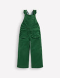 Frill Overalls-Pine Green