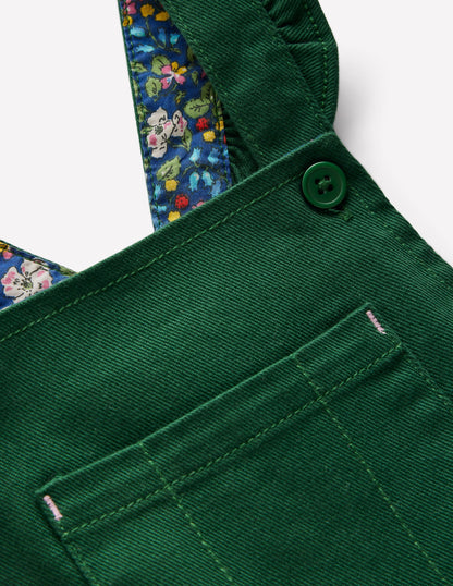 Frill Overalls-Pine Green-3