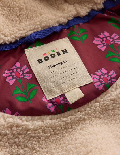 2-in-1 Padded Coat-Multi Woodblock Flower-4