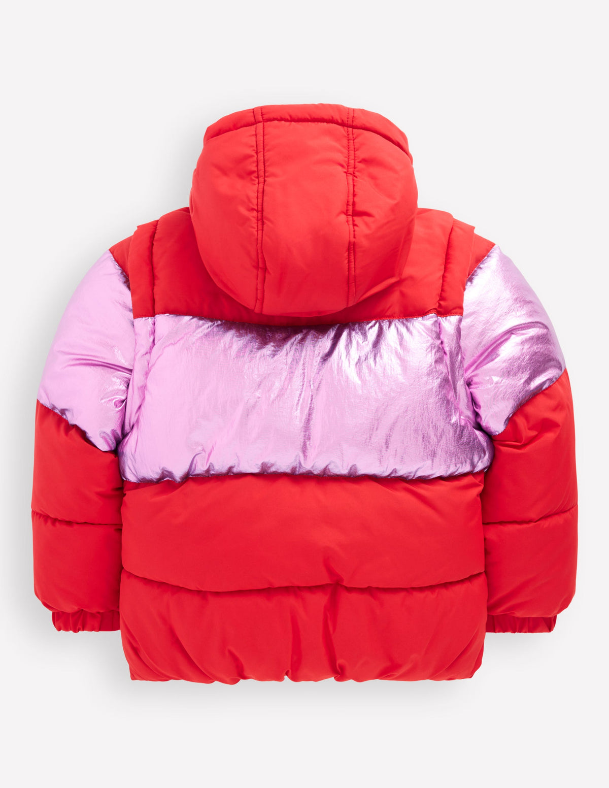 2-in-1 Padded Coat-Red/Pink Metallic-2