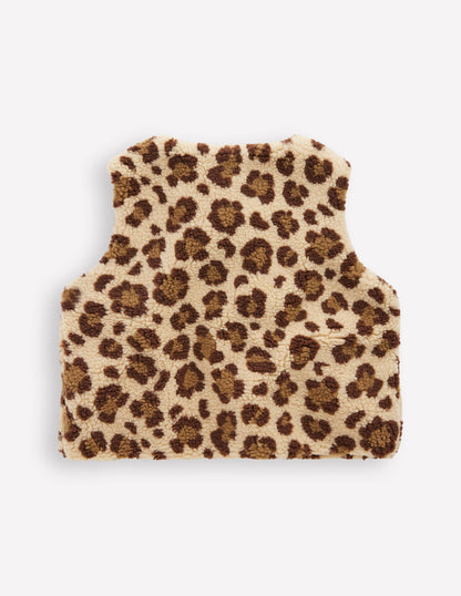 Relaxed Borg Gilet-Leopard-2