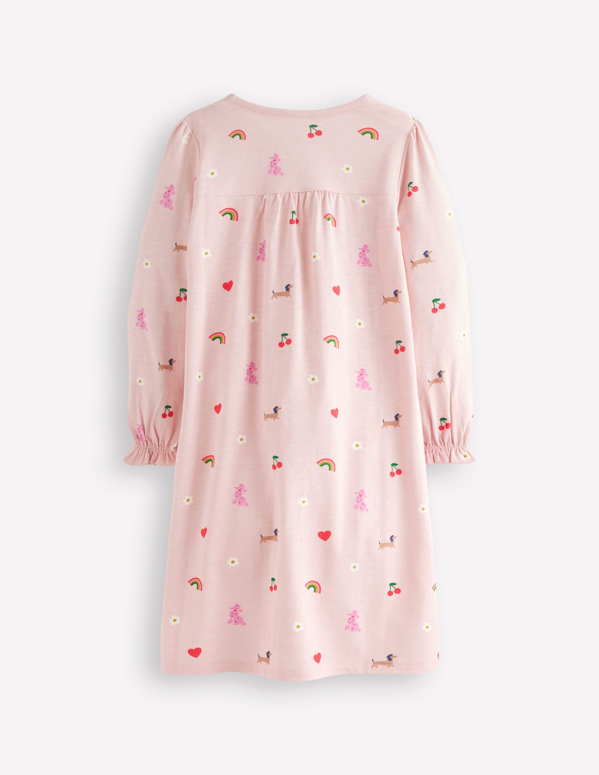 Printed Long Sleeve Nightie-Chalk Pink Parisien - Image 2