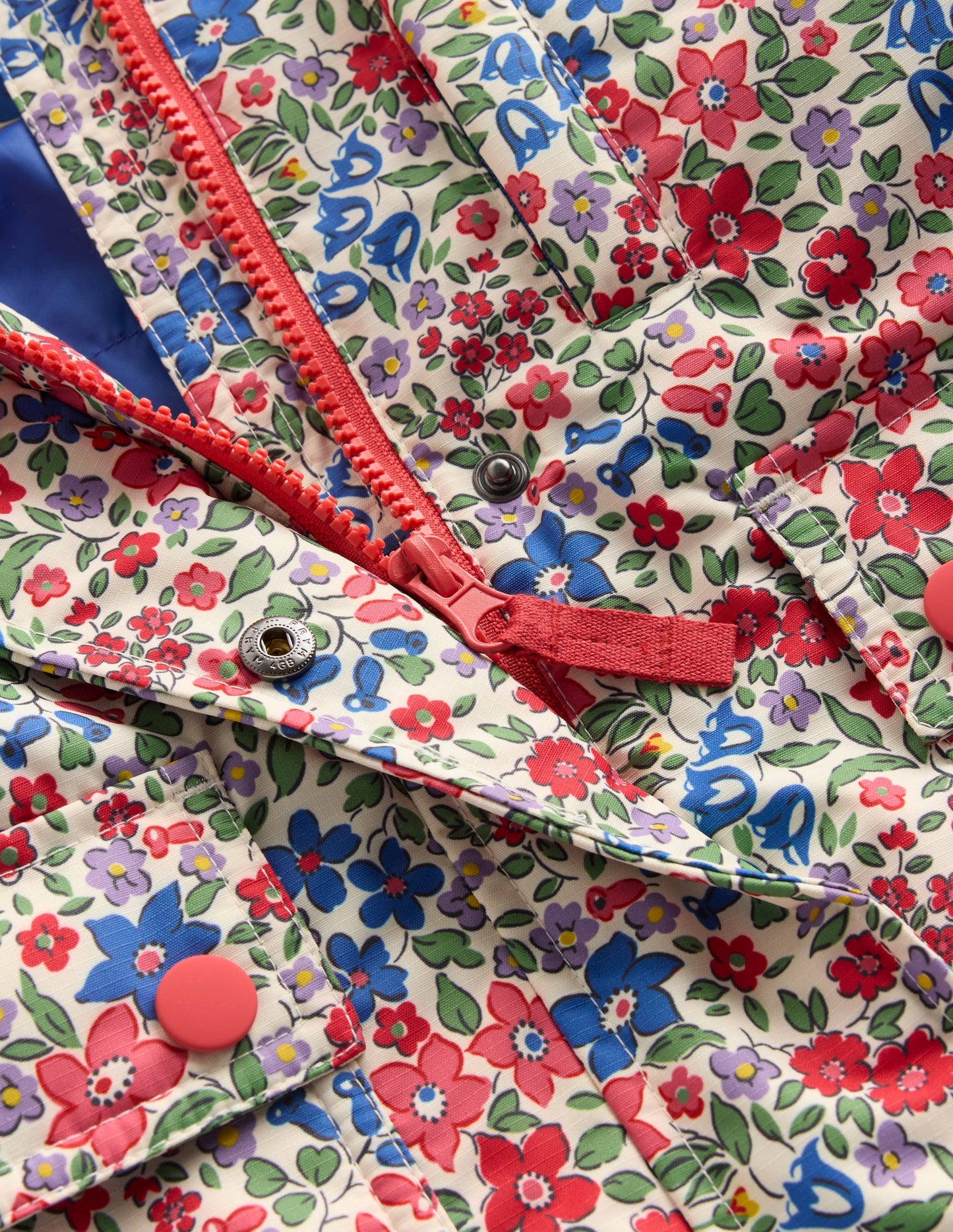 4-in-1 Waterproof Coat-Rapture Rose Flowerbed