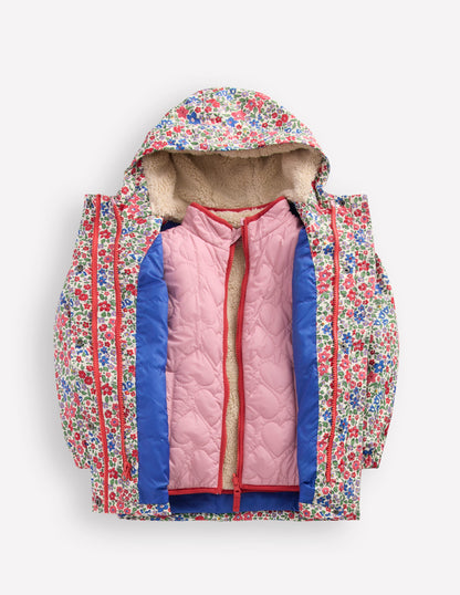 4-in-1 Waterproof Coat-Rapture Rose Flowerbed-5