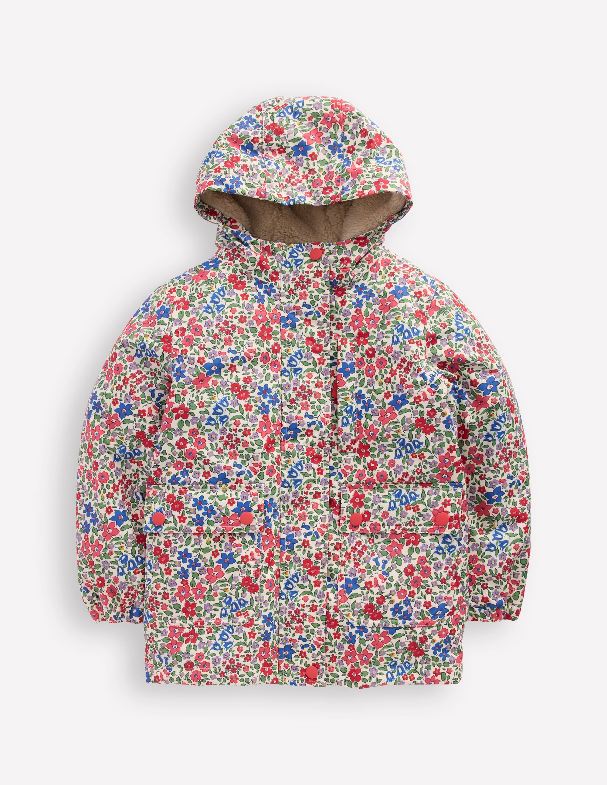 4-in-1 Waterproof Coat-Rapture Rose Flowerbed | Boden USA
