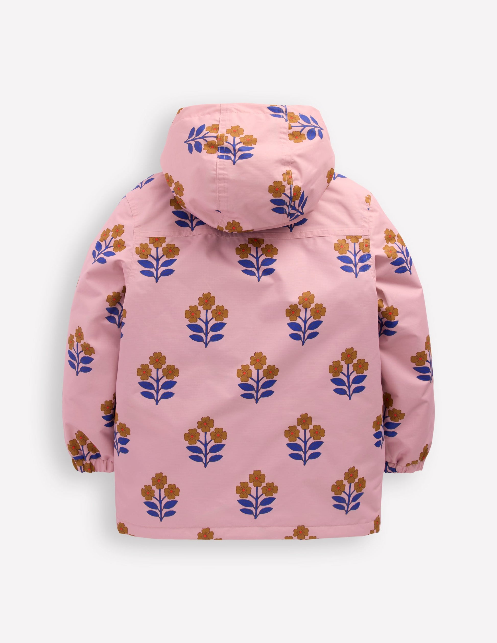 4-in-1 Waterproof Coat-Vintage Pink Floral Stamp-2