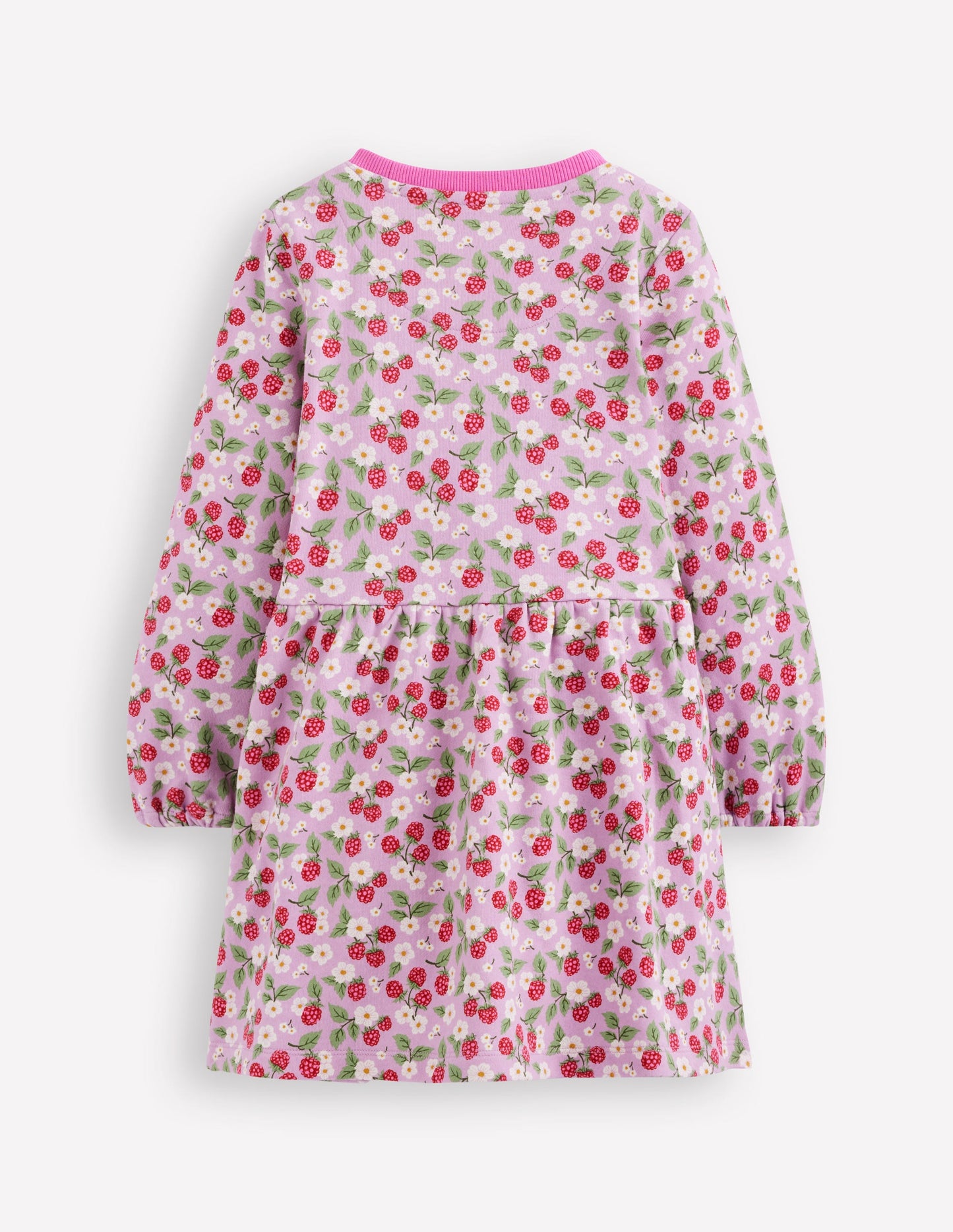 Loopback Sweat Dress-Soft Lavender Vintage Berry