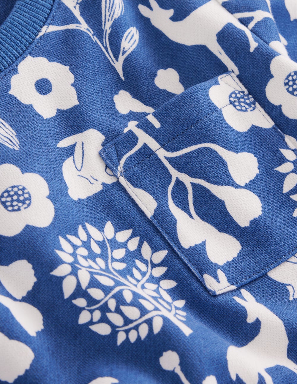 Loopback Sweat Dress-Woodland Floral