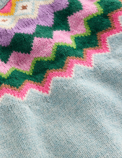 Eleanor Fair Isle Jumper-Sea Mist Blue Fair Isle-5
