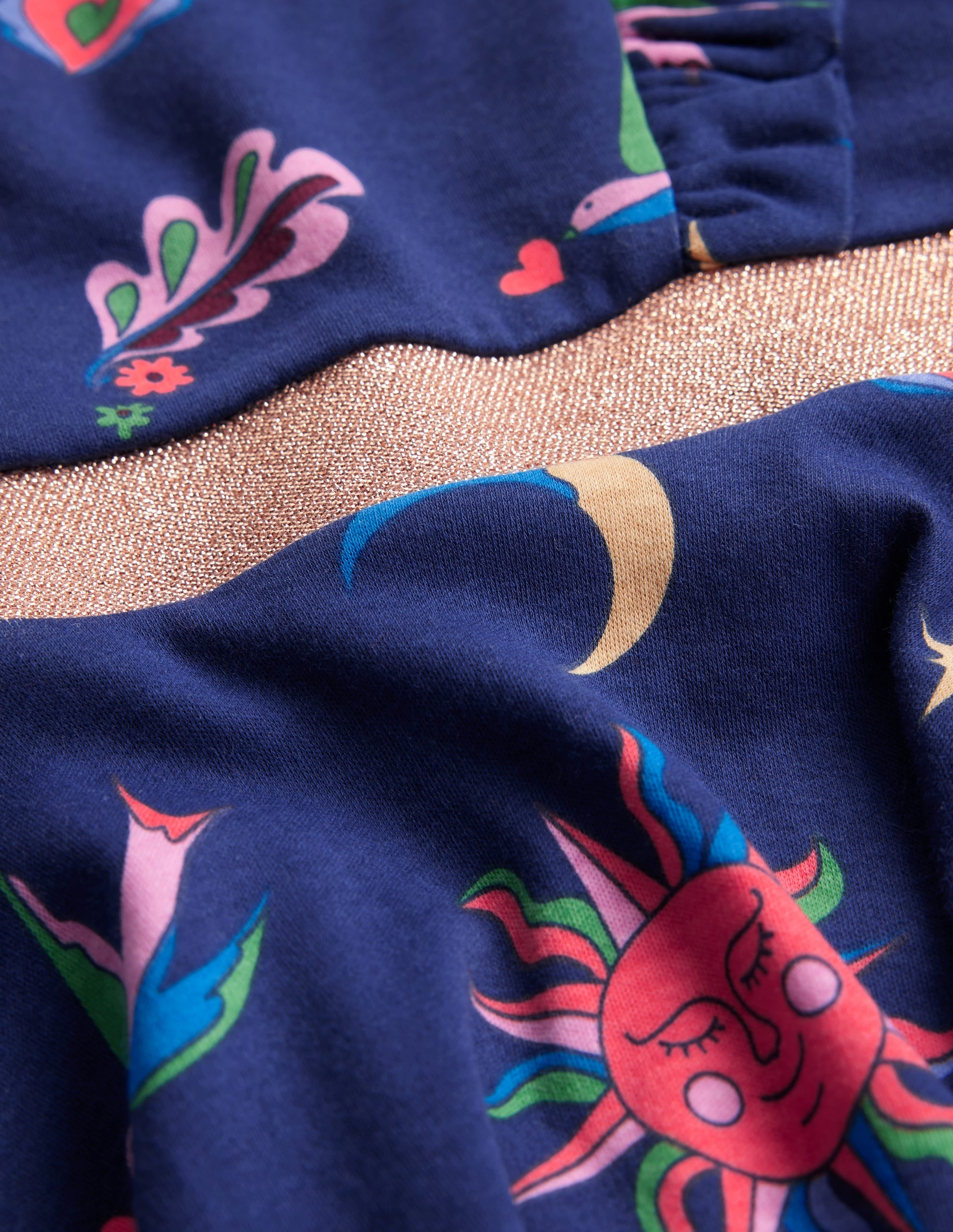 Cora Twirly Jersey Dress-College Navy Paisley Sky - Image 3