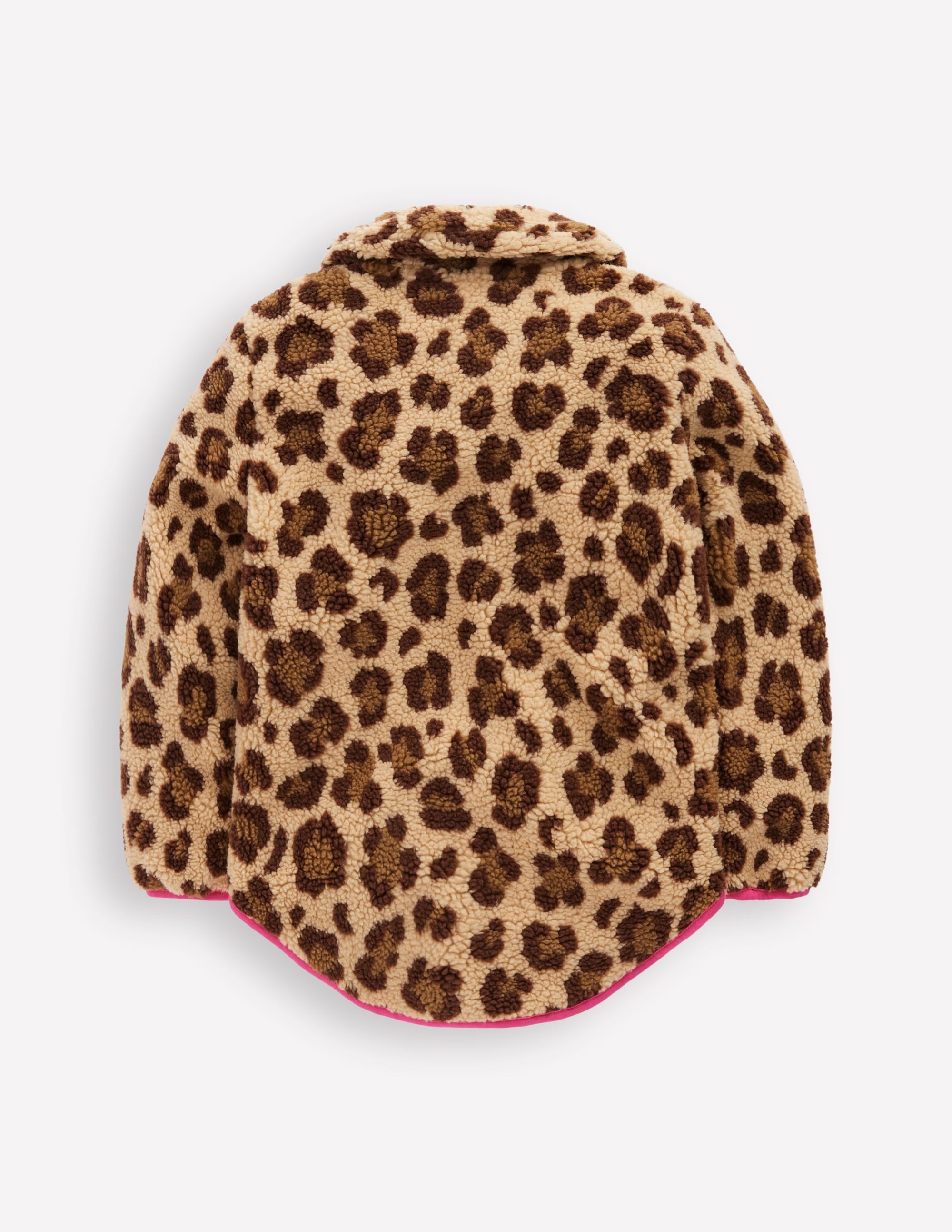 Collared Borg Zip Through-Leopard - Image 2