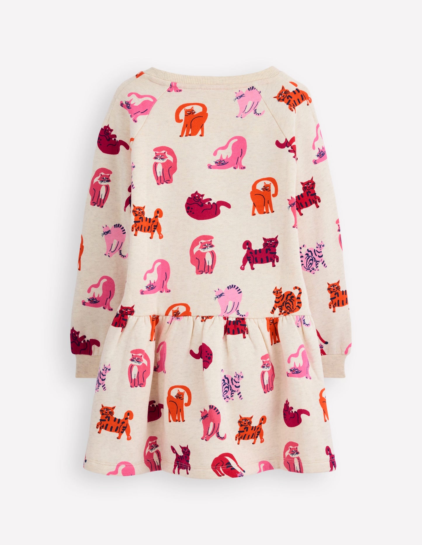 Cosy Sweatshirt Dress-Multi Cats