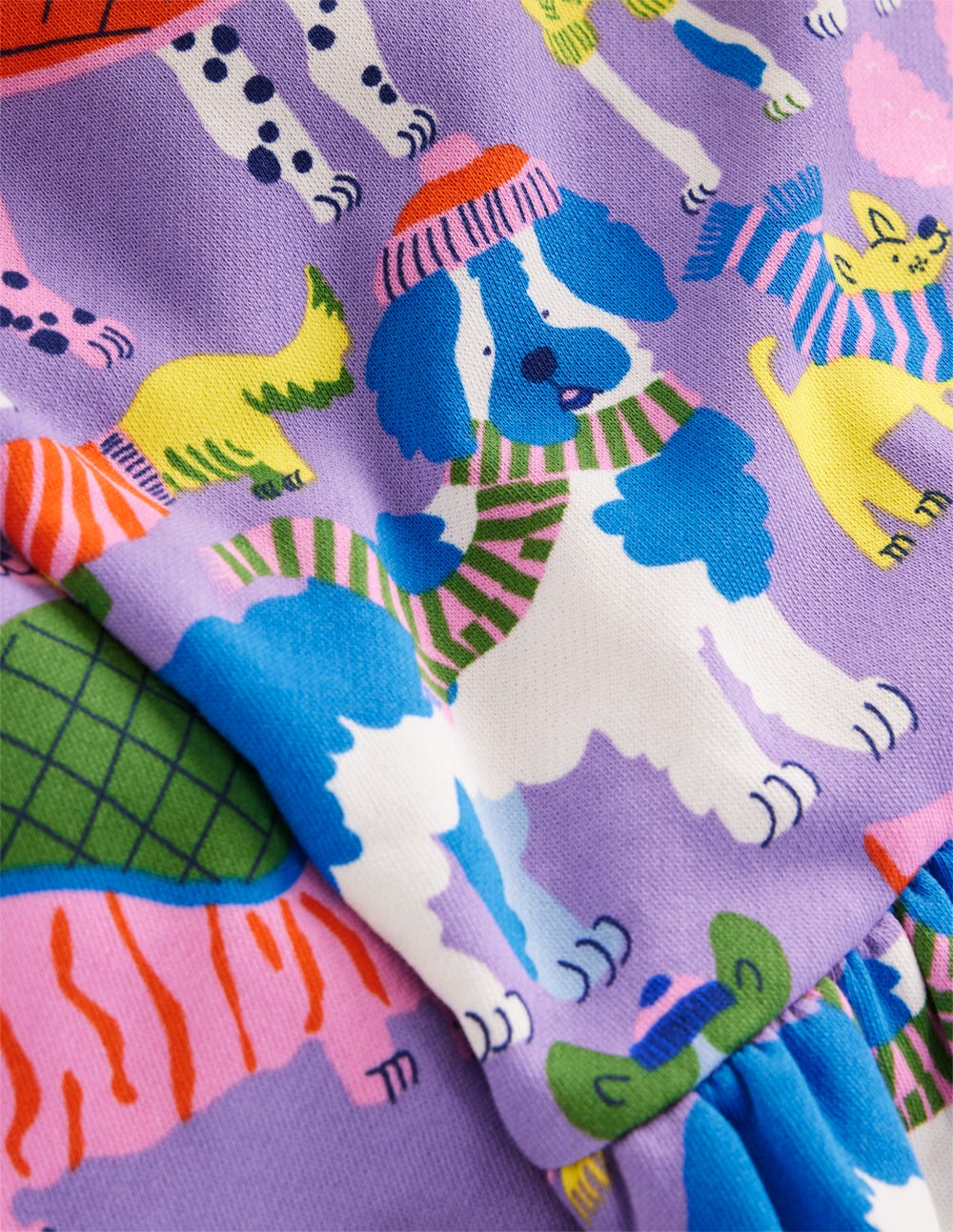 Cosy Sweatshirt Dress-Eggshell Blue Cosy Dogs