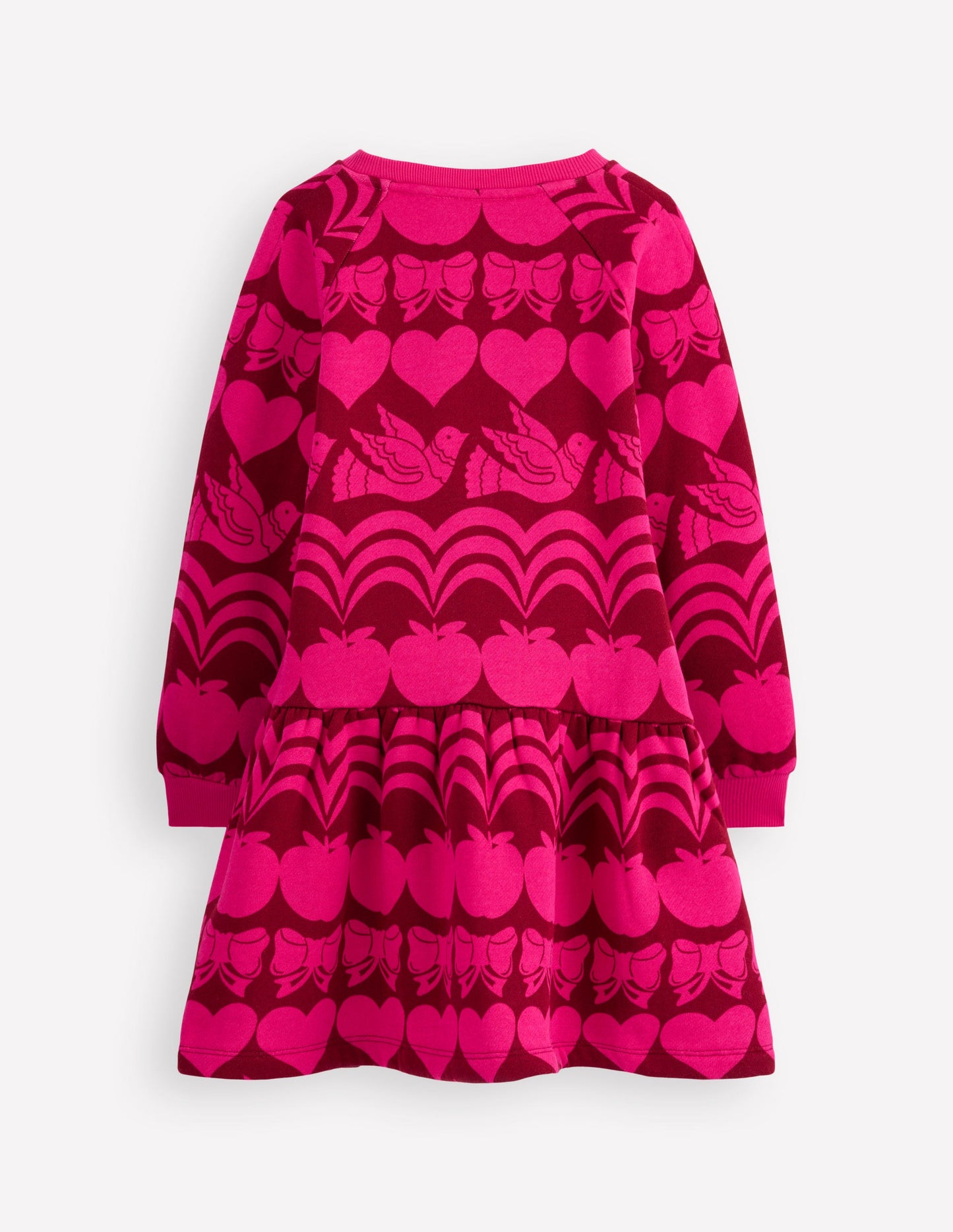 Cosy Sweatshirt Dress-Red Liquorice Festive Fun
