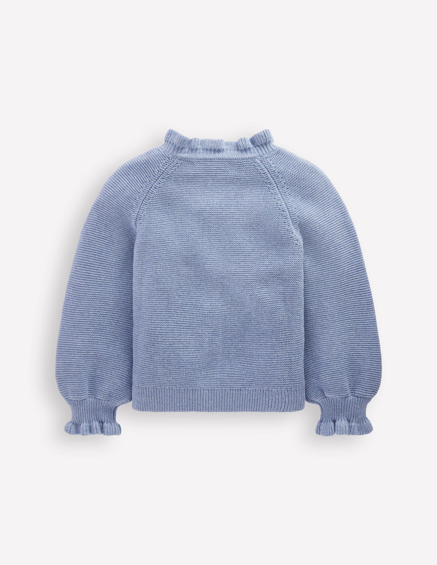 Pretty Embroidered Cardigan-Glacier Blue