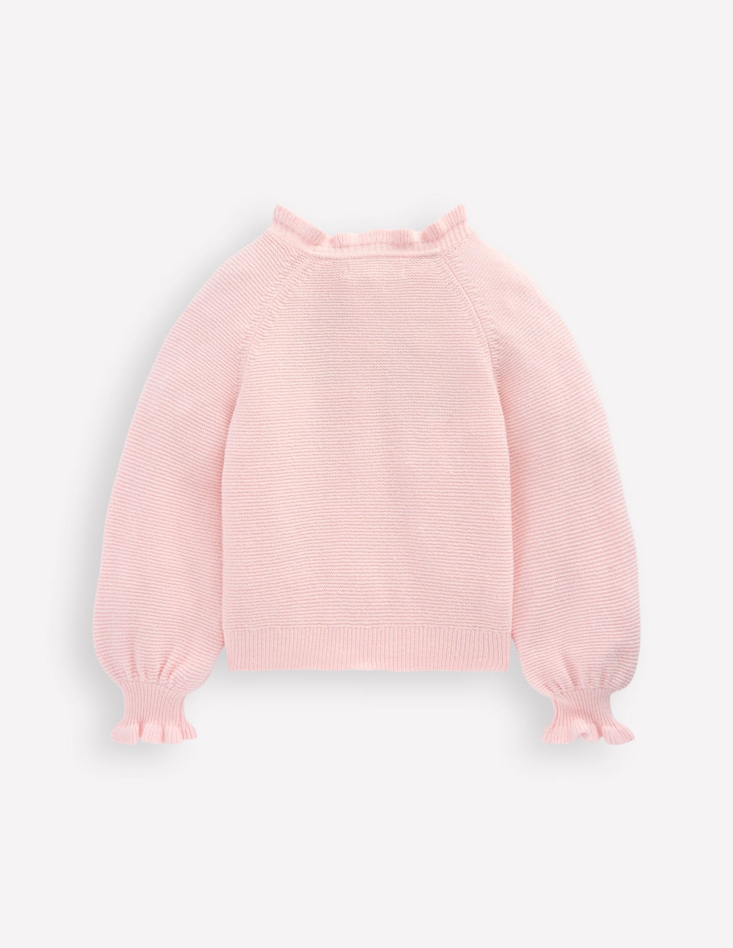 Pretty Embroidered Cardigan-Chalk Pink